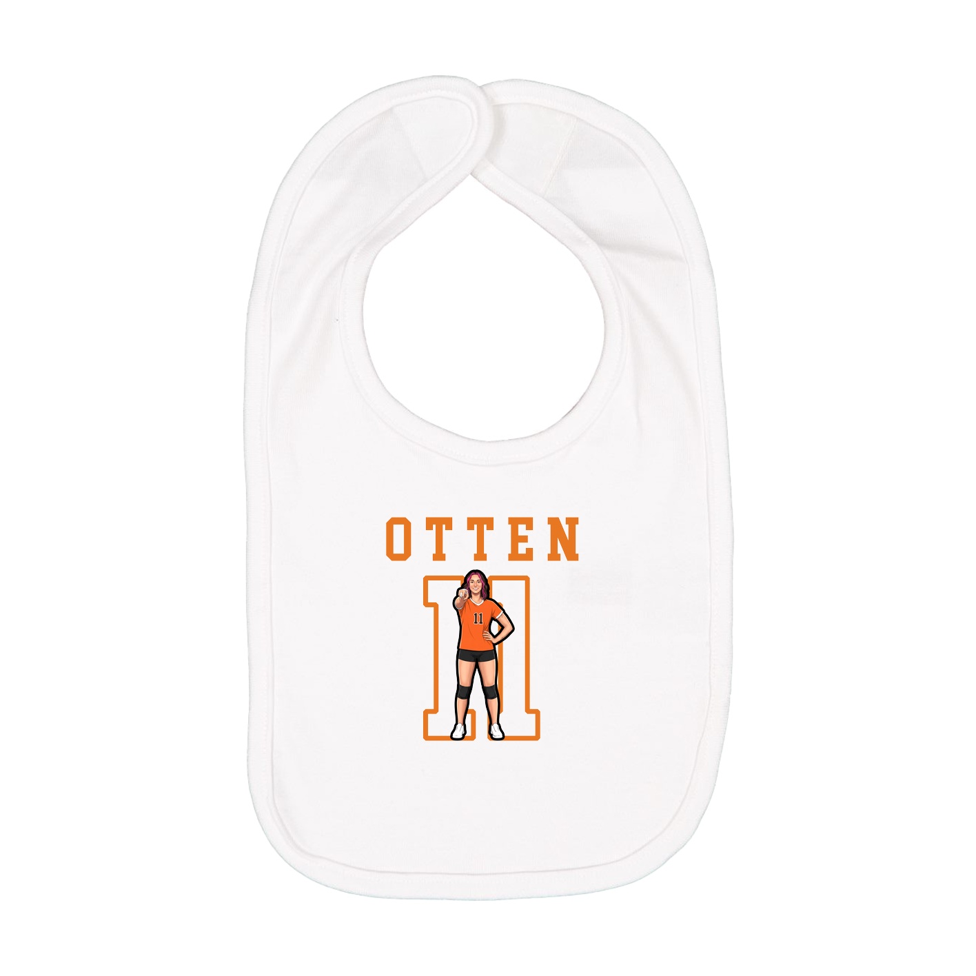 Infant Bib — Shirsey in White