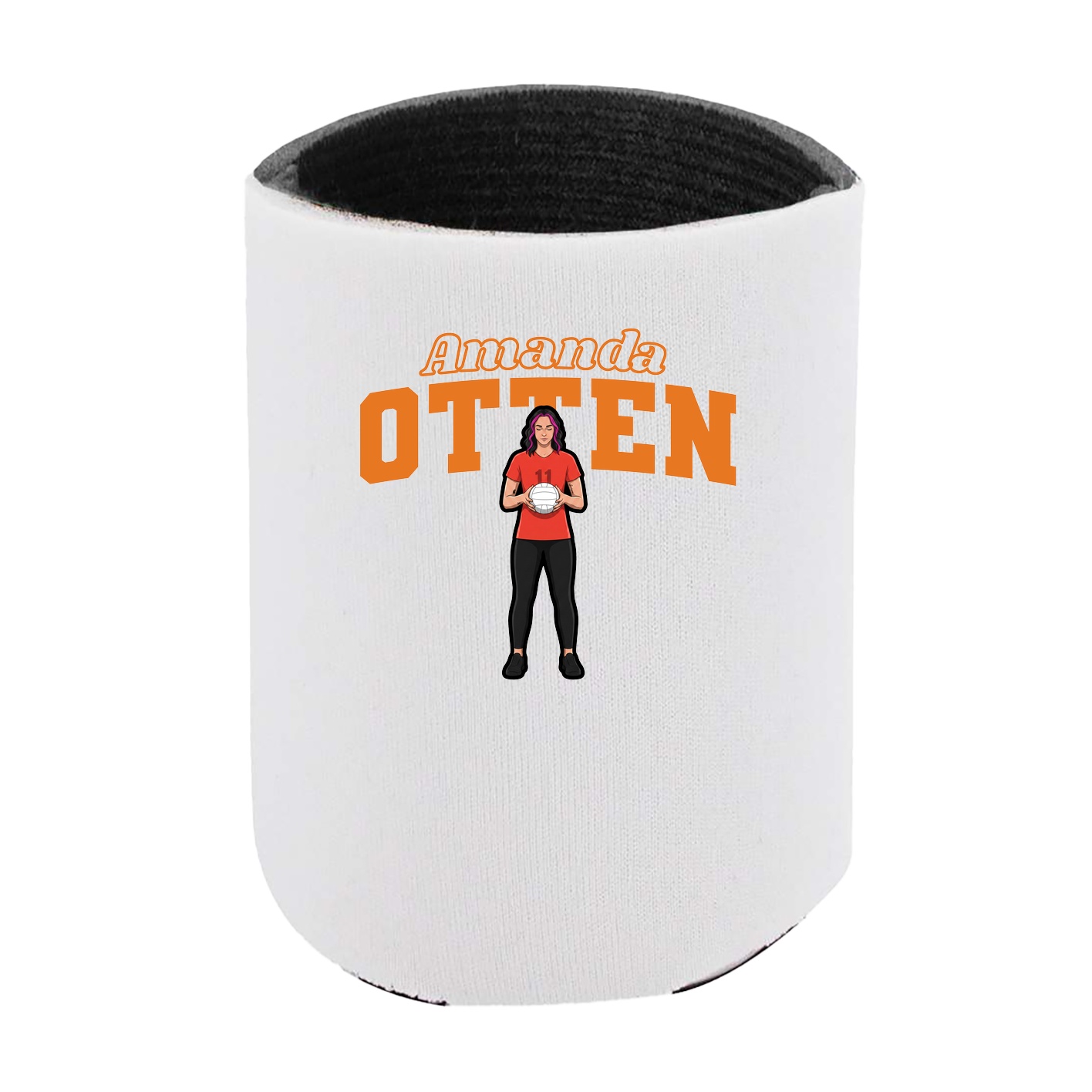 Can Holder — Name Arch in White