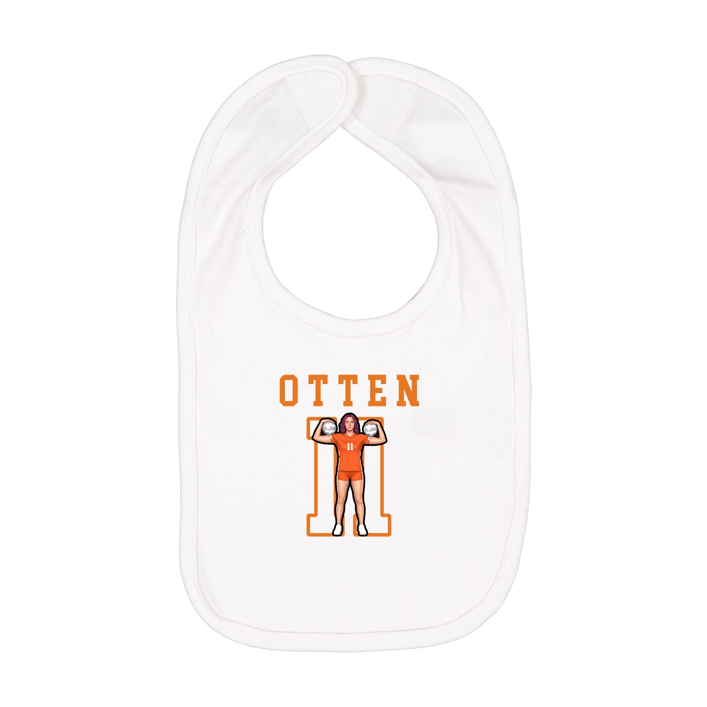 Infant Bib — Shirsey in White
