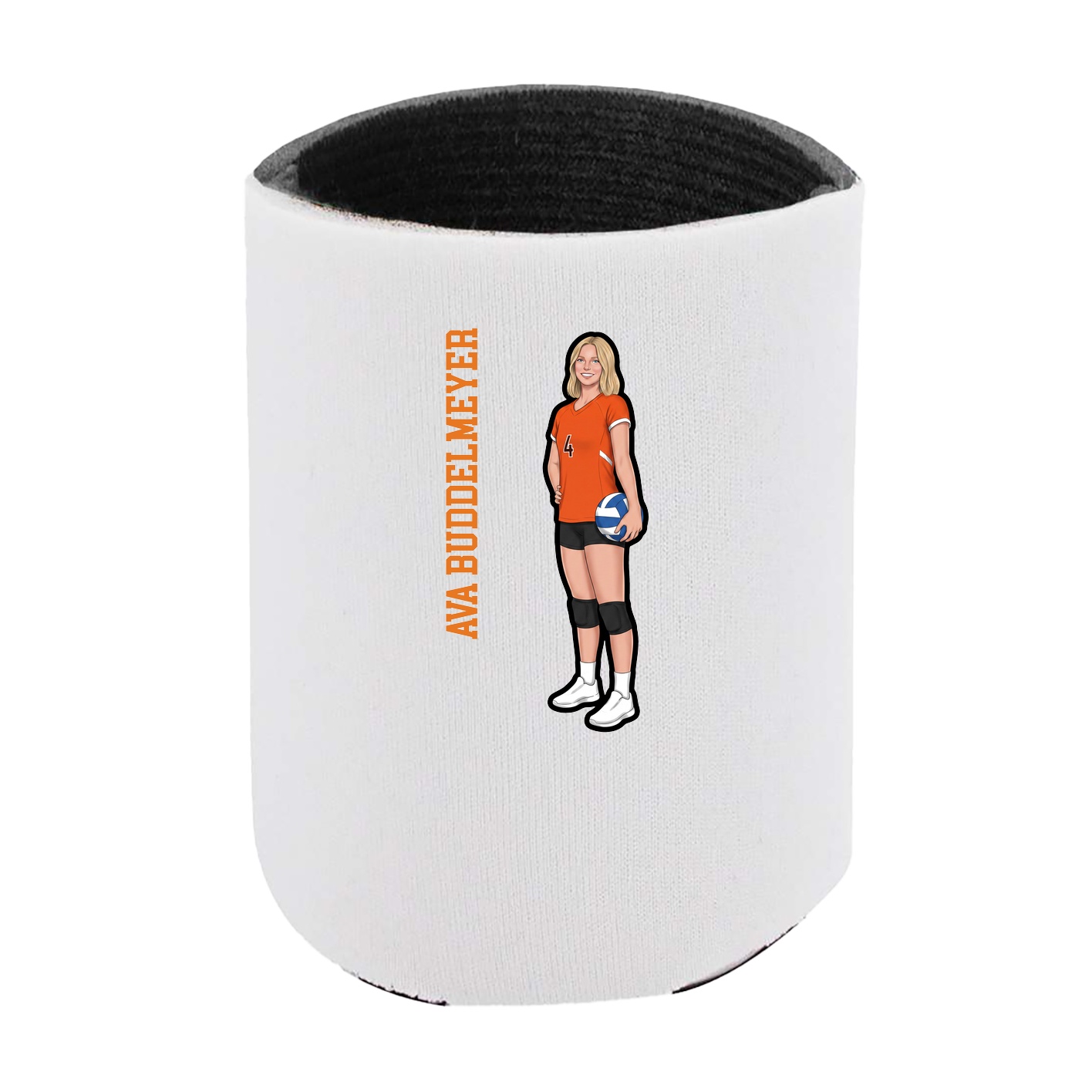 Can Holder — Name Vertical in White