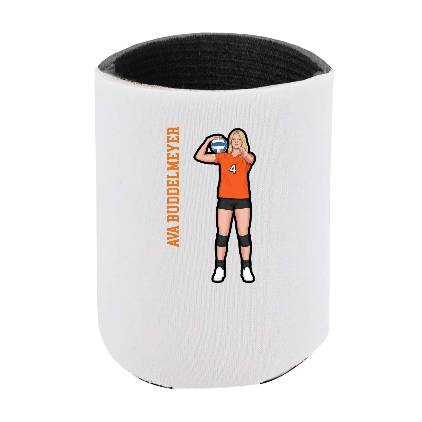 Can Holder — Name Vertical in White