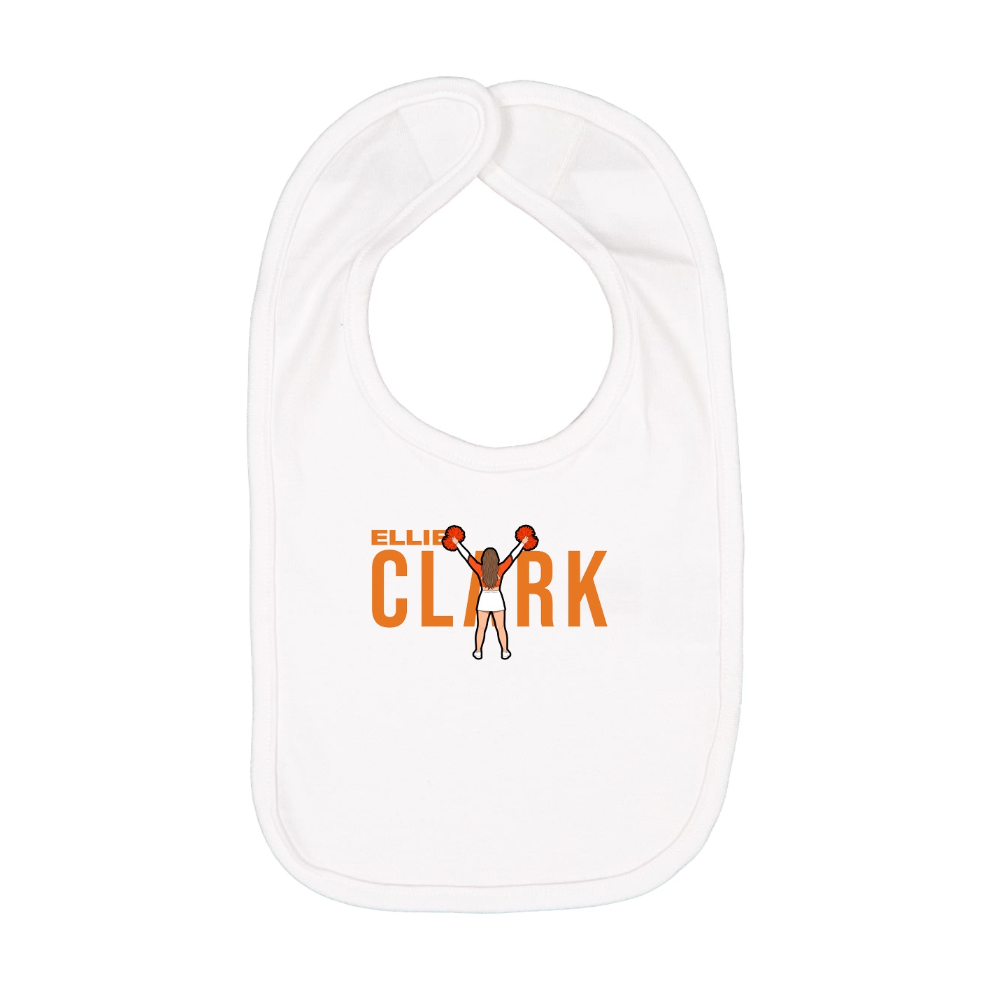 Infant Bib — Player Name in White