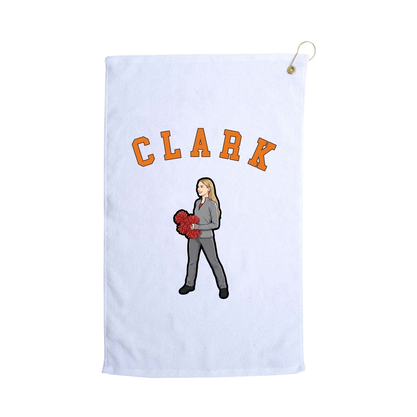 Golf Towel — Shirsey Arch in White