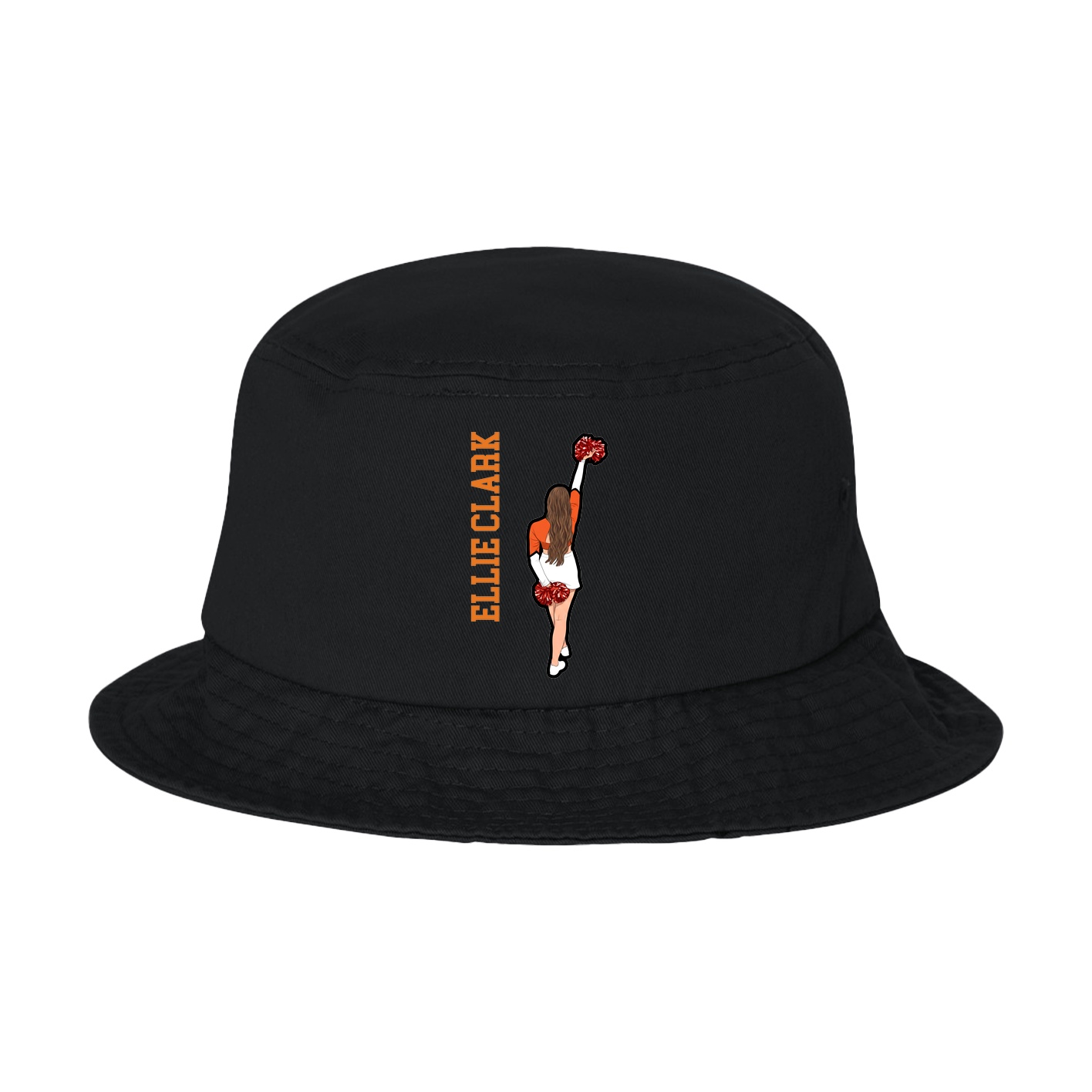 Bucket Cap — Name Vertical in Black