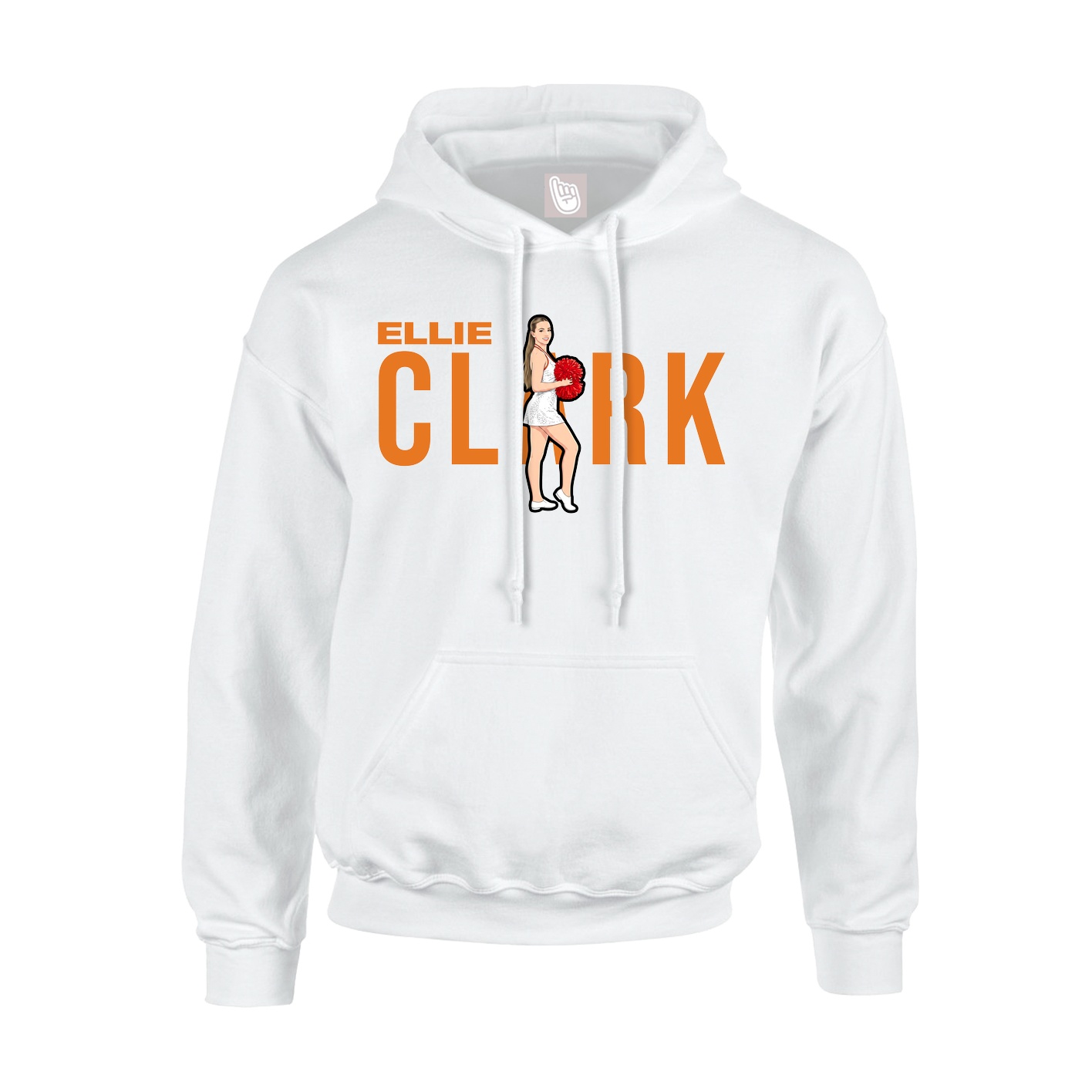 Youth Hoodie — Player Name in White