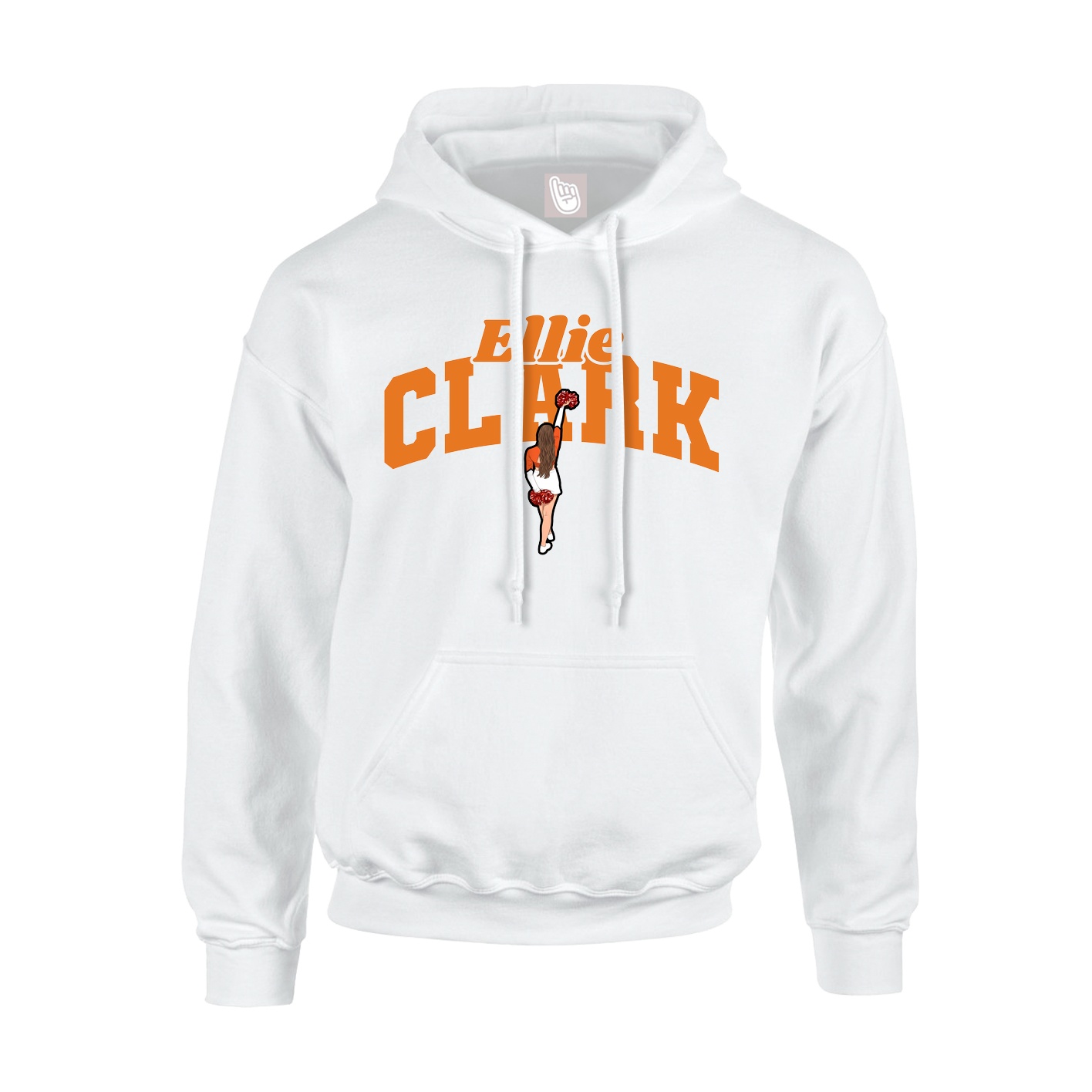 Hoodie — Signature Arch in White