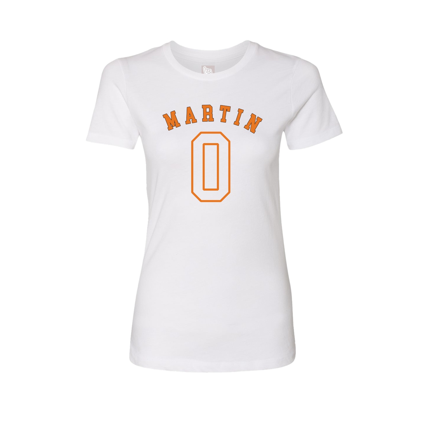 Fitted Women's Tee — Shirsey Arch in White