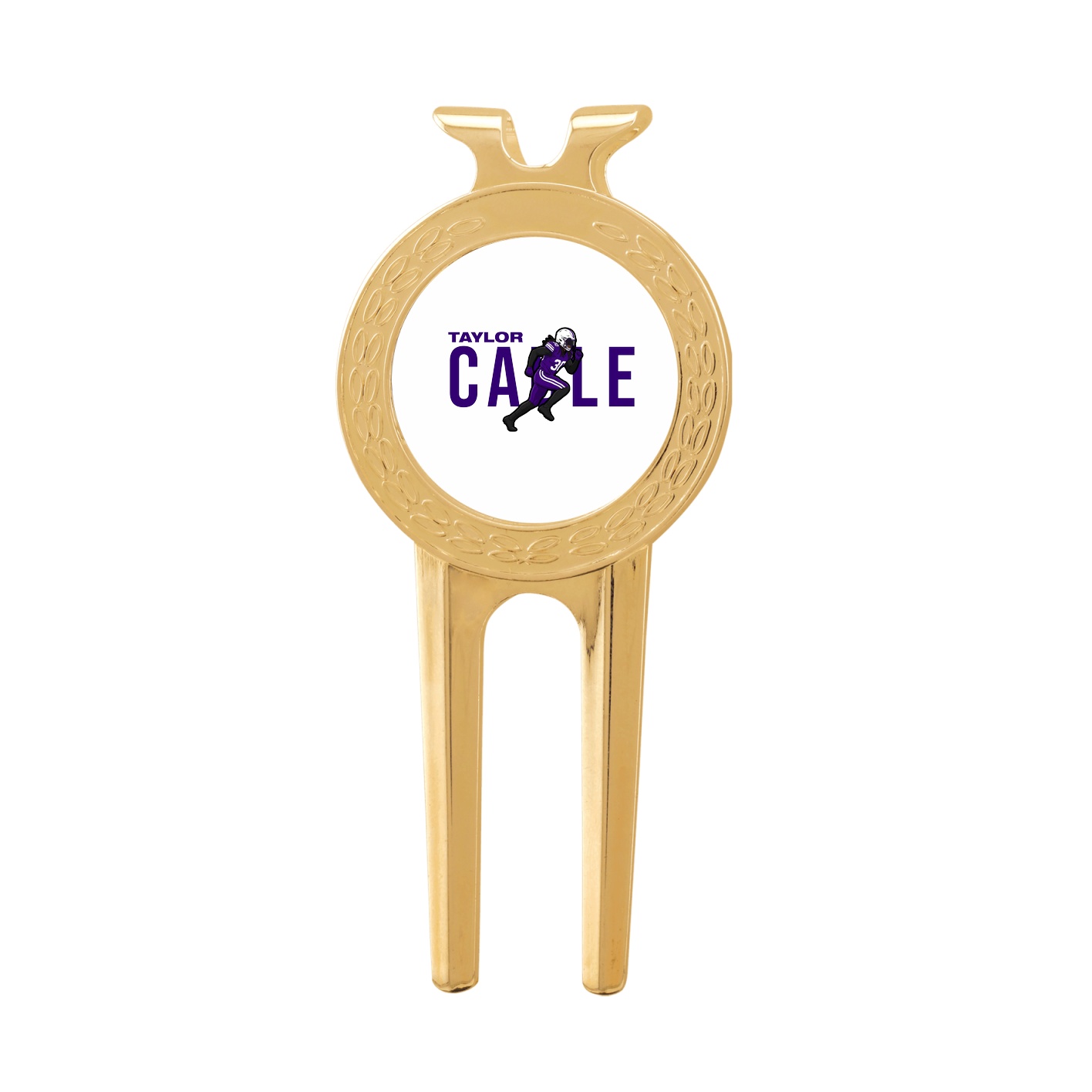 Divot Tool with Ball Marker — Player Name in Classic
