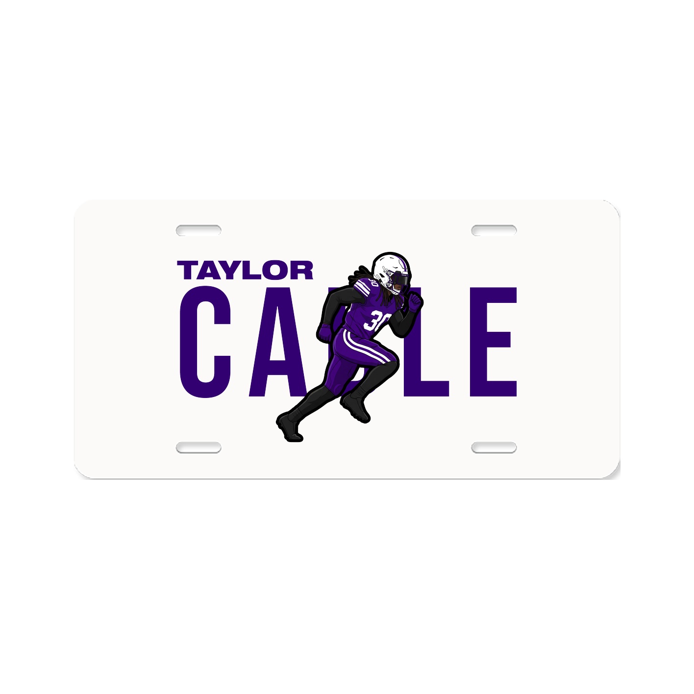 License Plate — Player Name in Classic