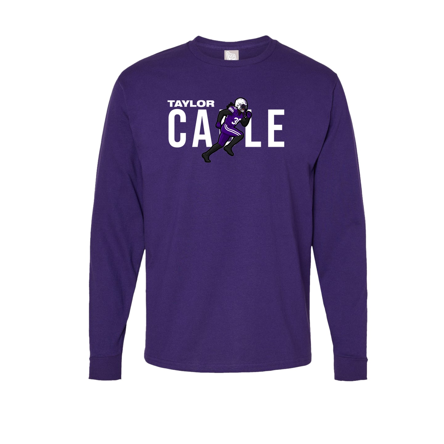 Long Sleeve Tee — Player Name in Purple