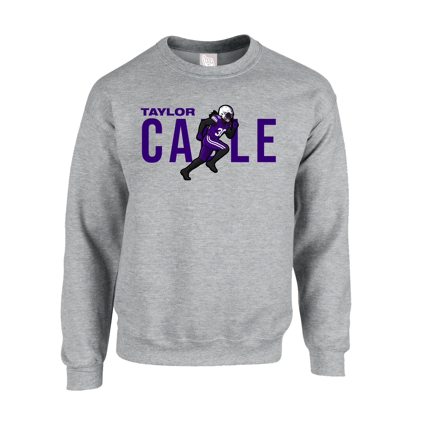 Fleece Crew — Player Name in Grey