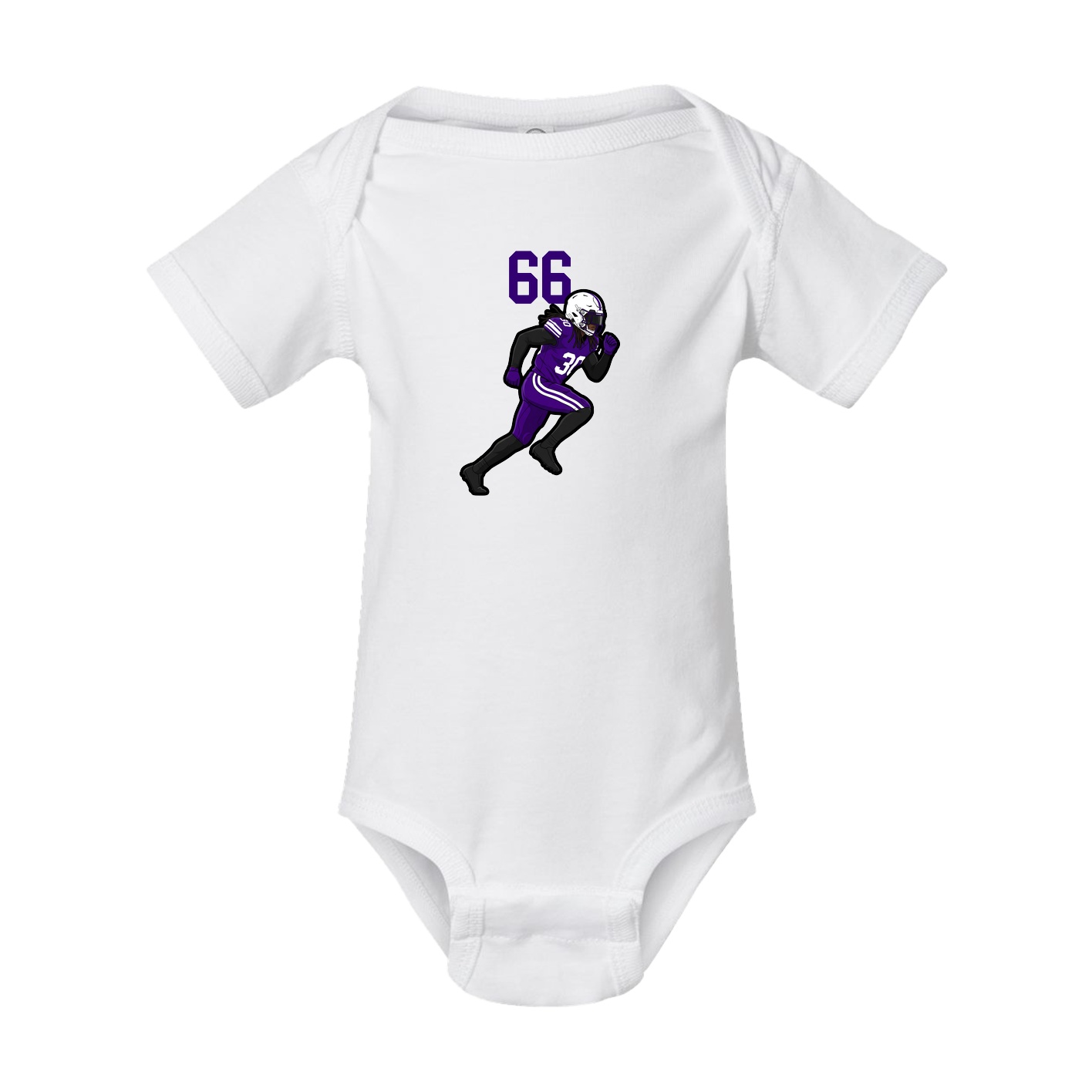 Baby Onesie — Number Top in White