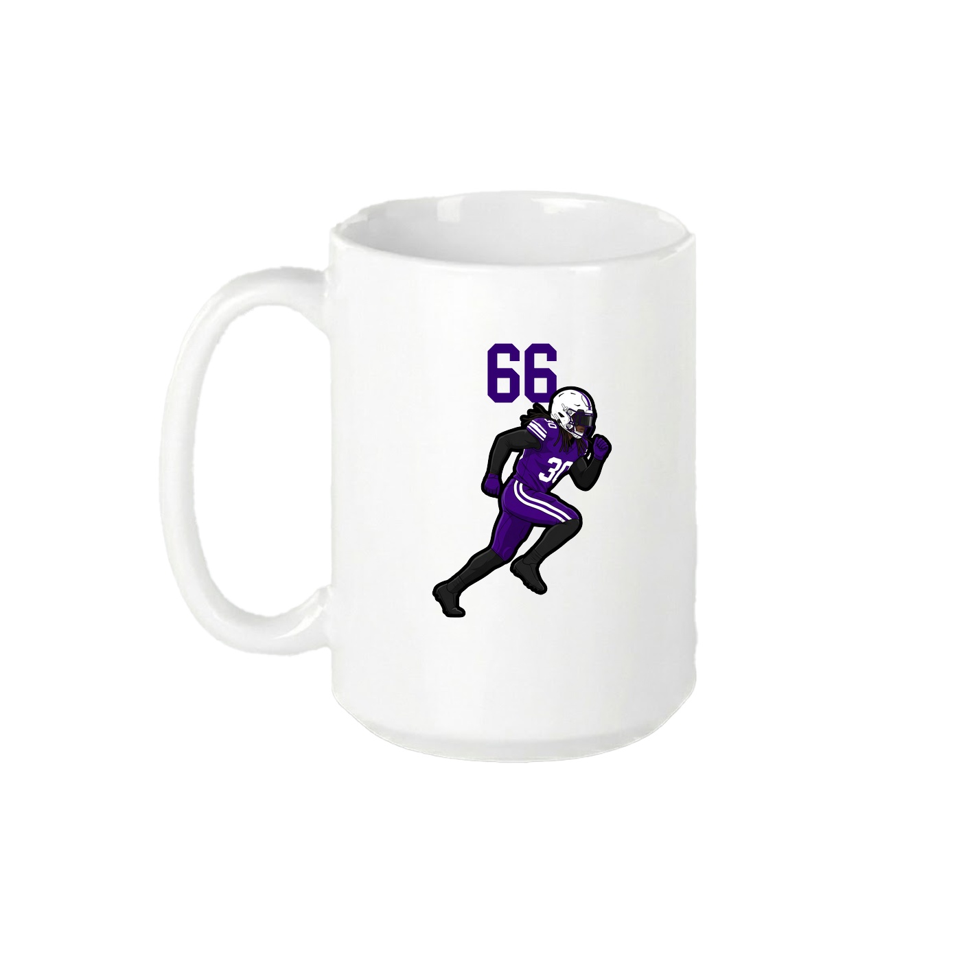 15oz Coffee Mug — Number Top in White