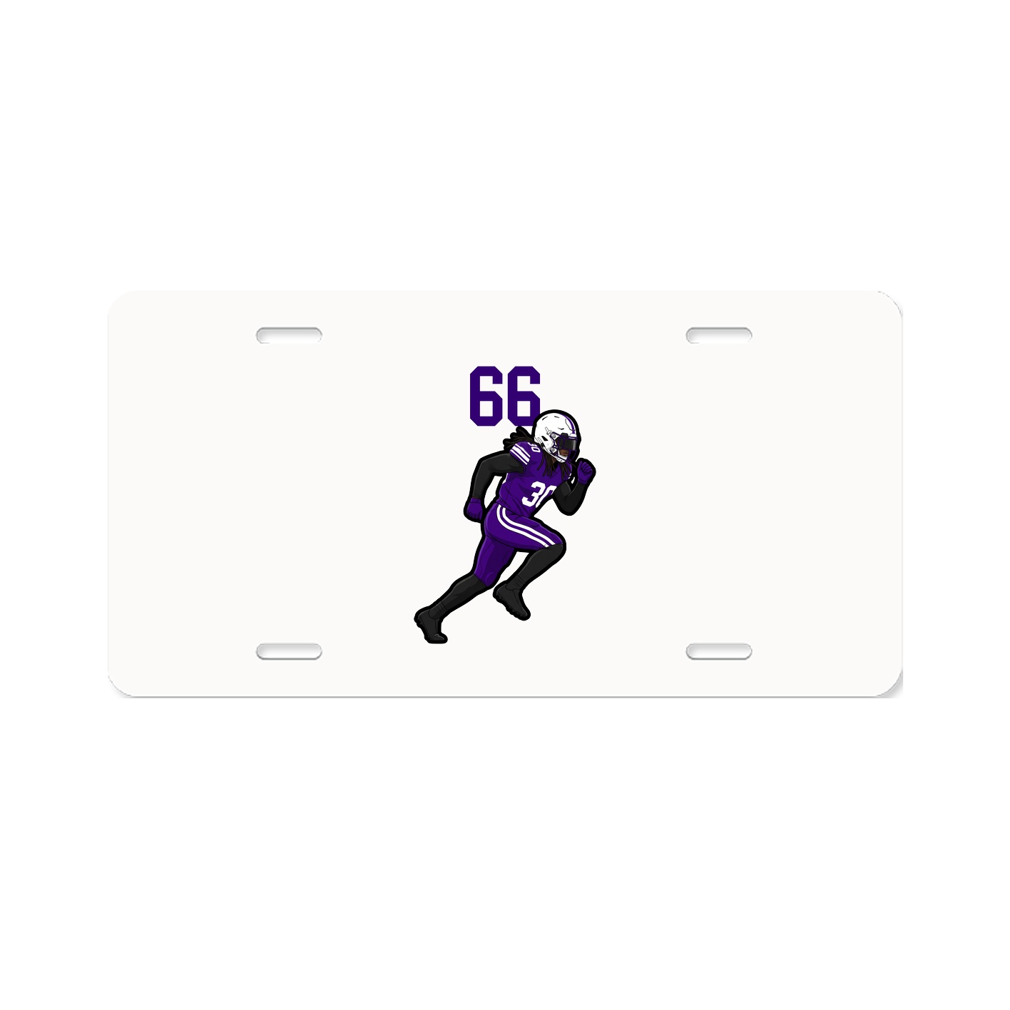 License Plate — Number Top in Classic