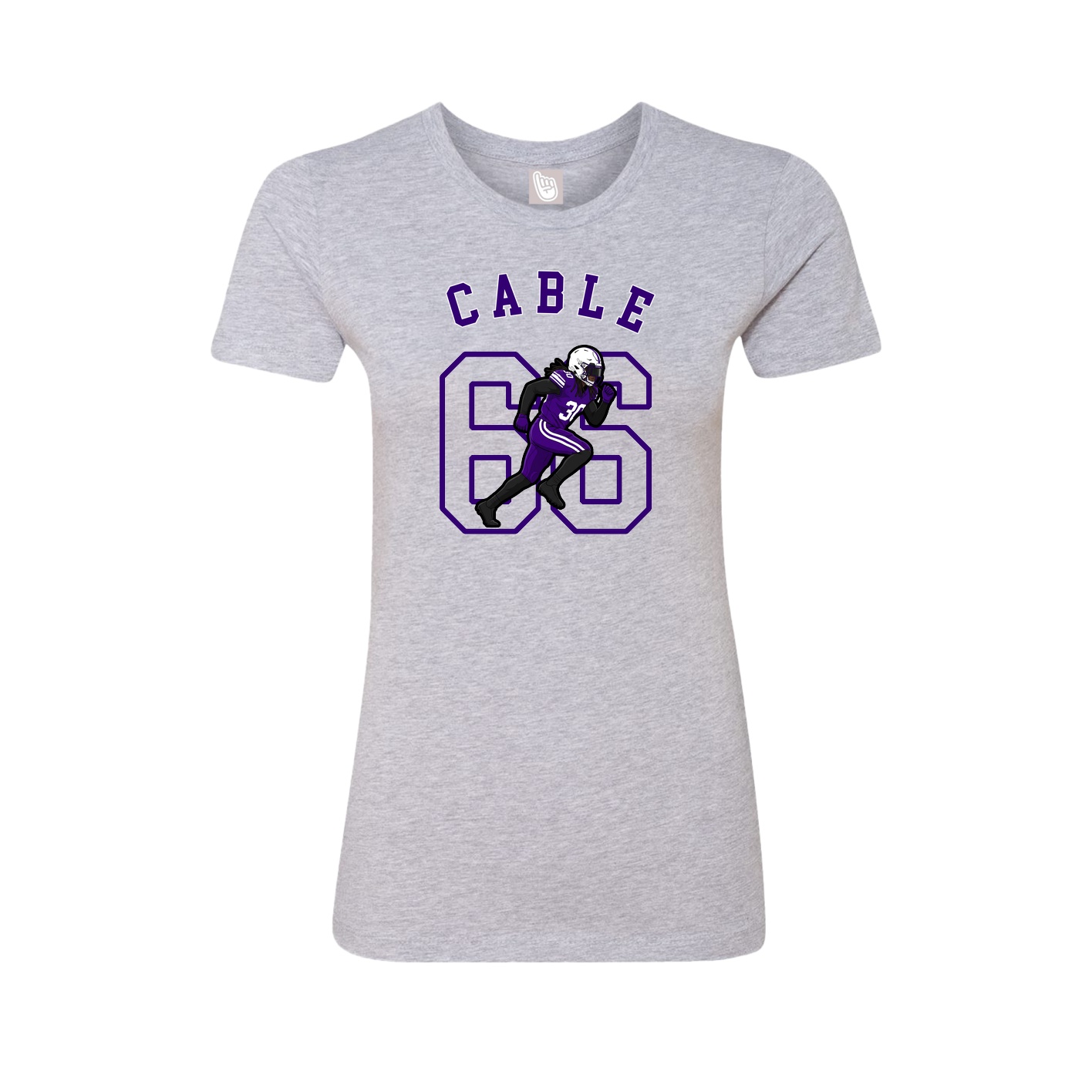 Fitted Women's Tee — Shirsey Arch in Grey