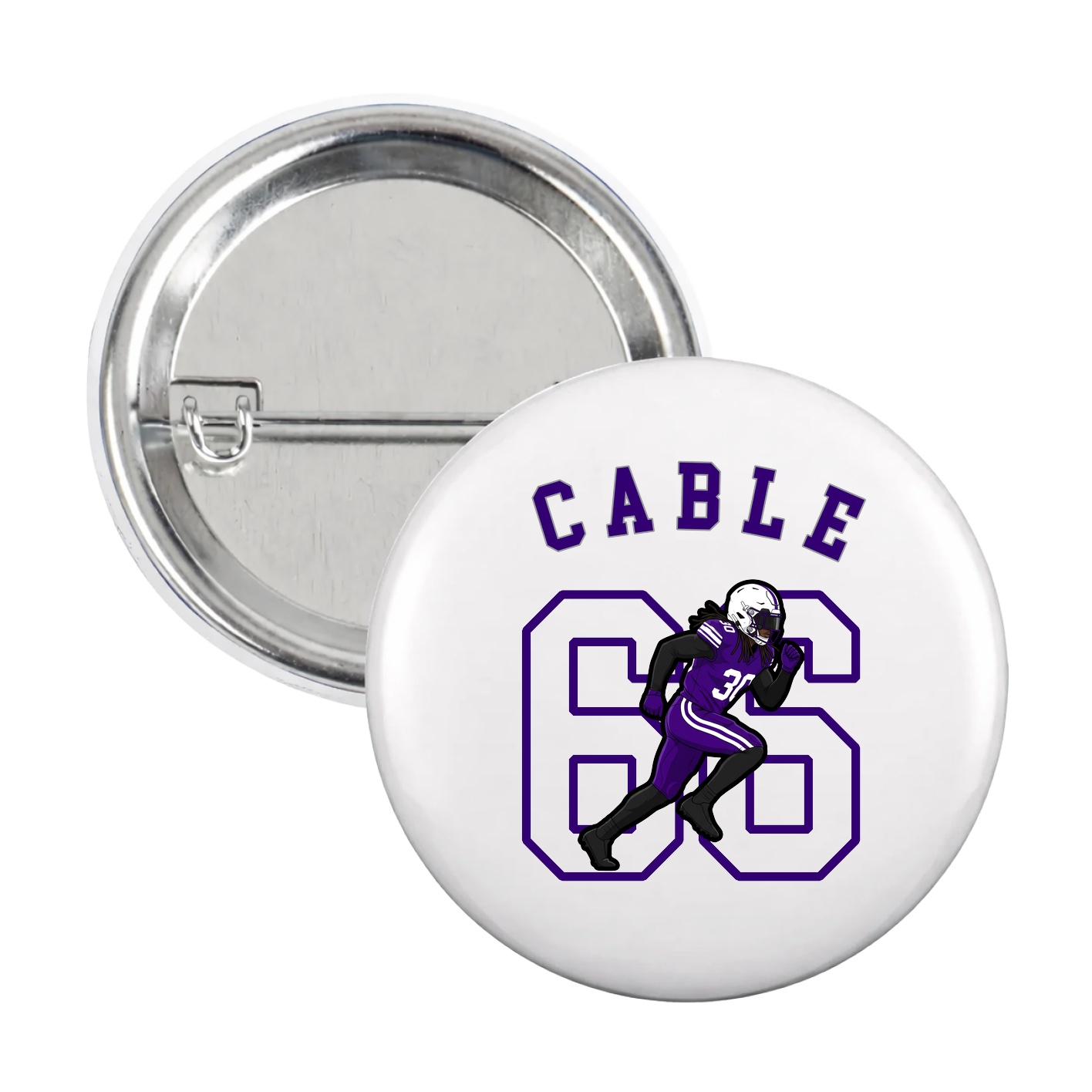 Game Day Button — Shirsey Arch in White