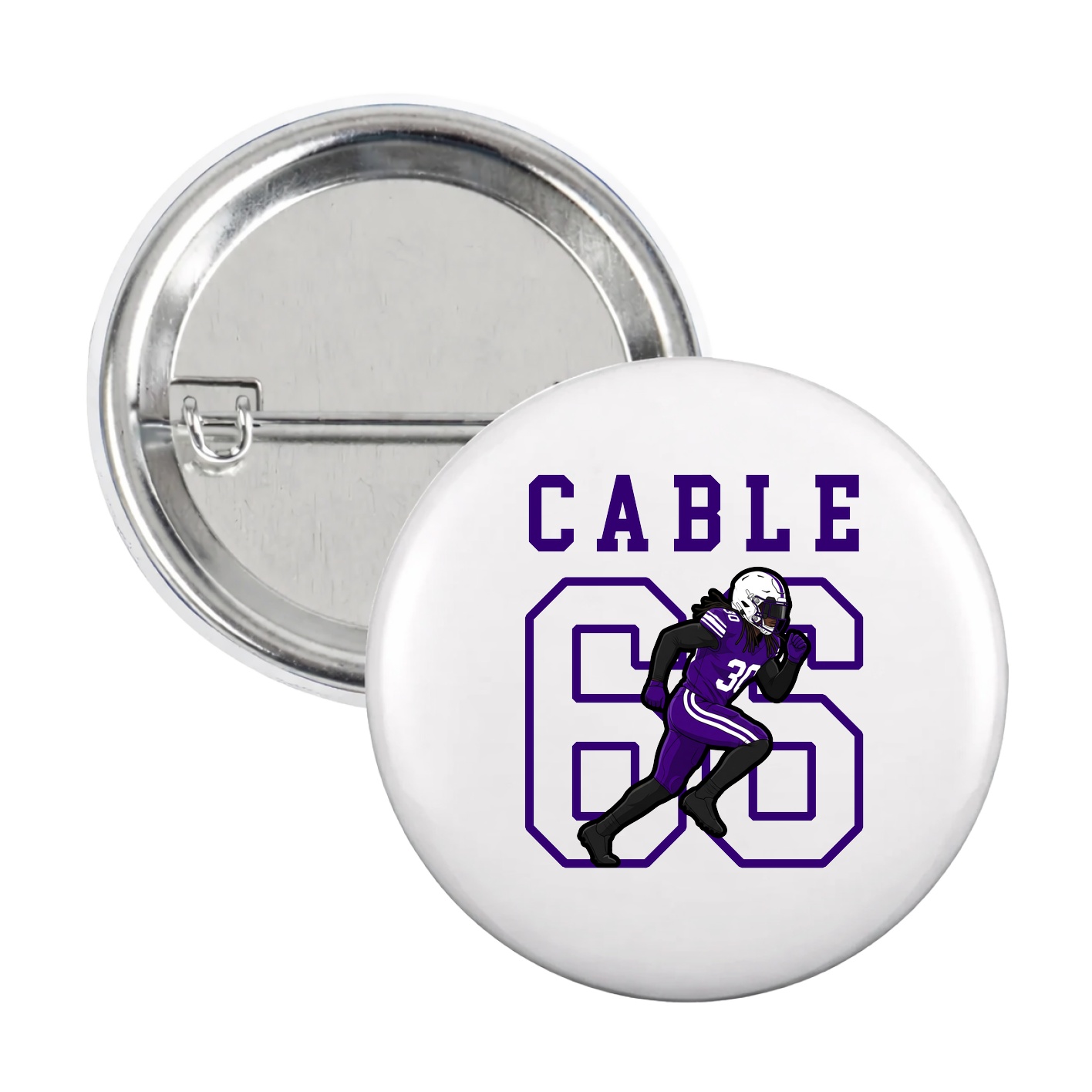 Game Day Button — Shirsey in White