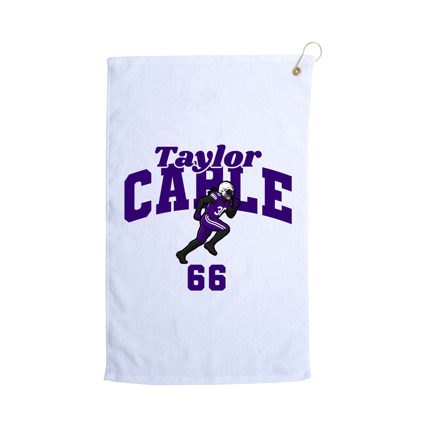Golf Towel — Signature Arch in White
