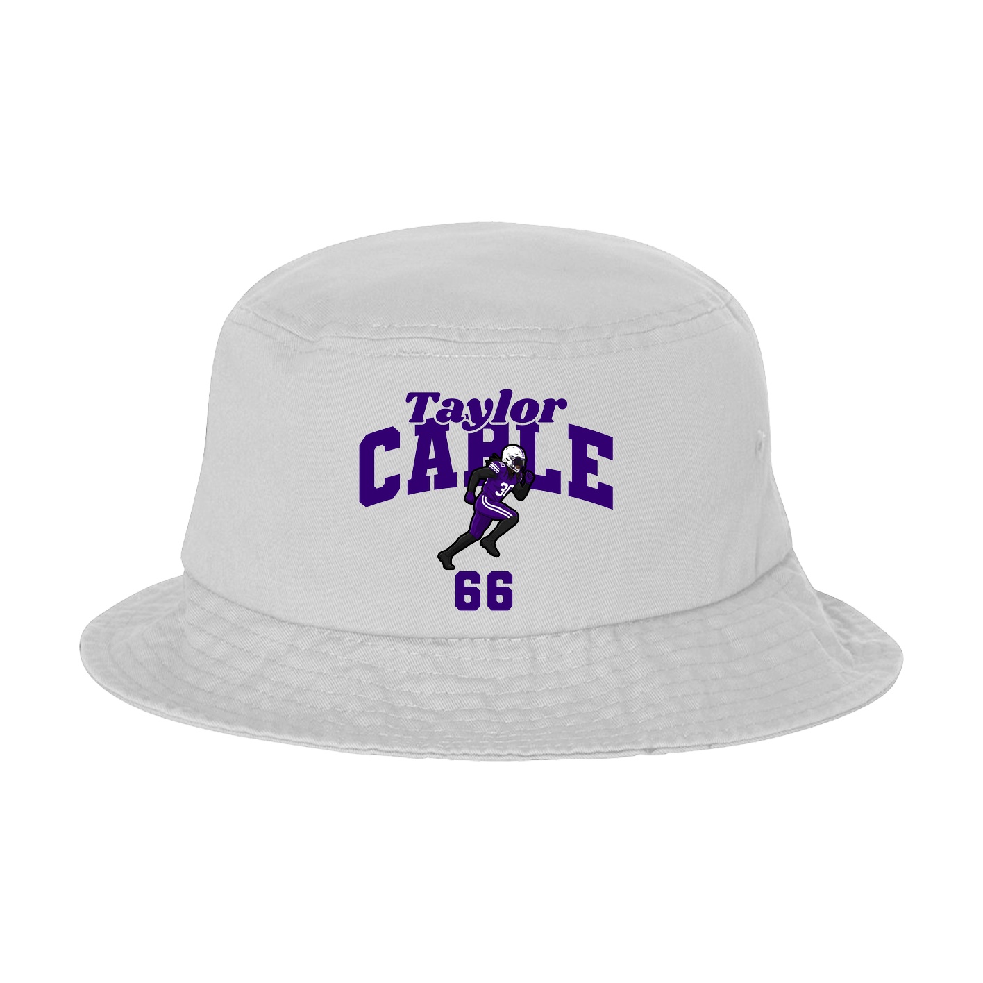 Bucket Cap — Signature Arch in White