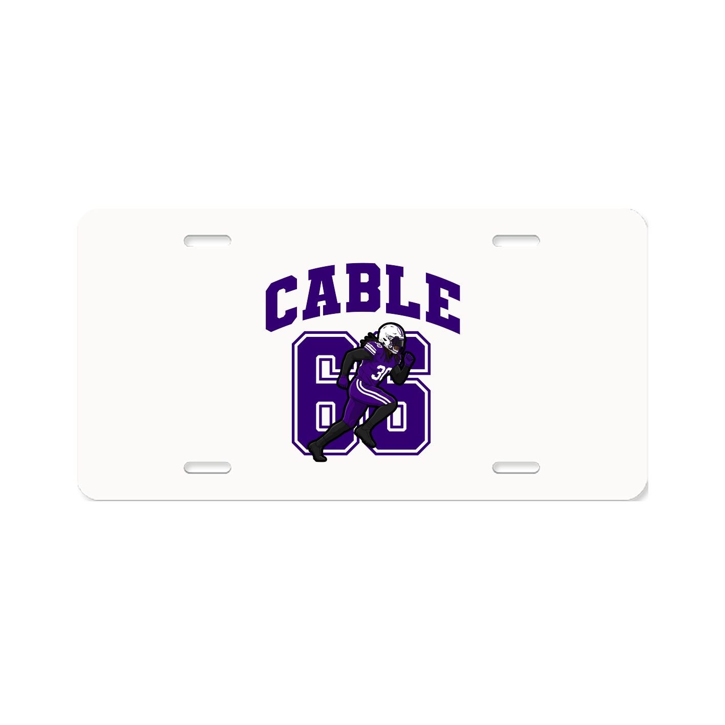 License Plate — Number in Classic