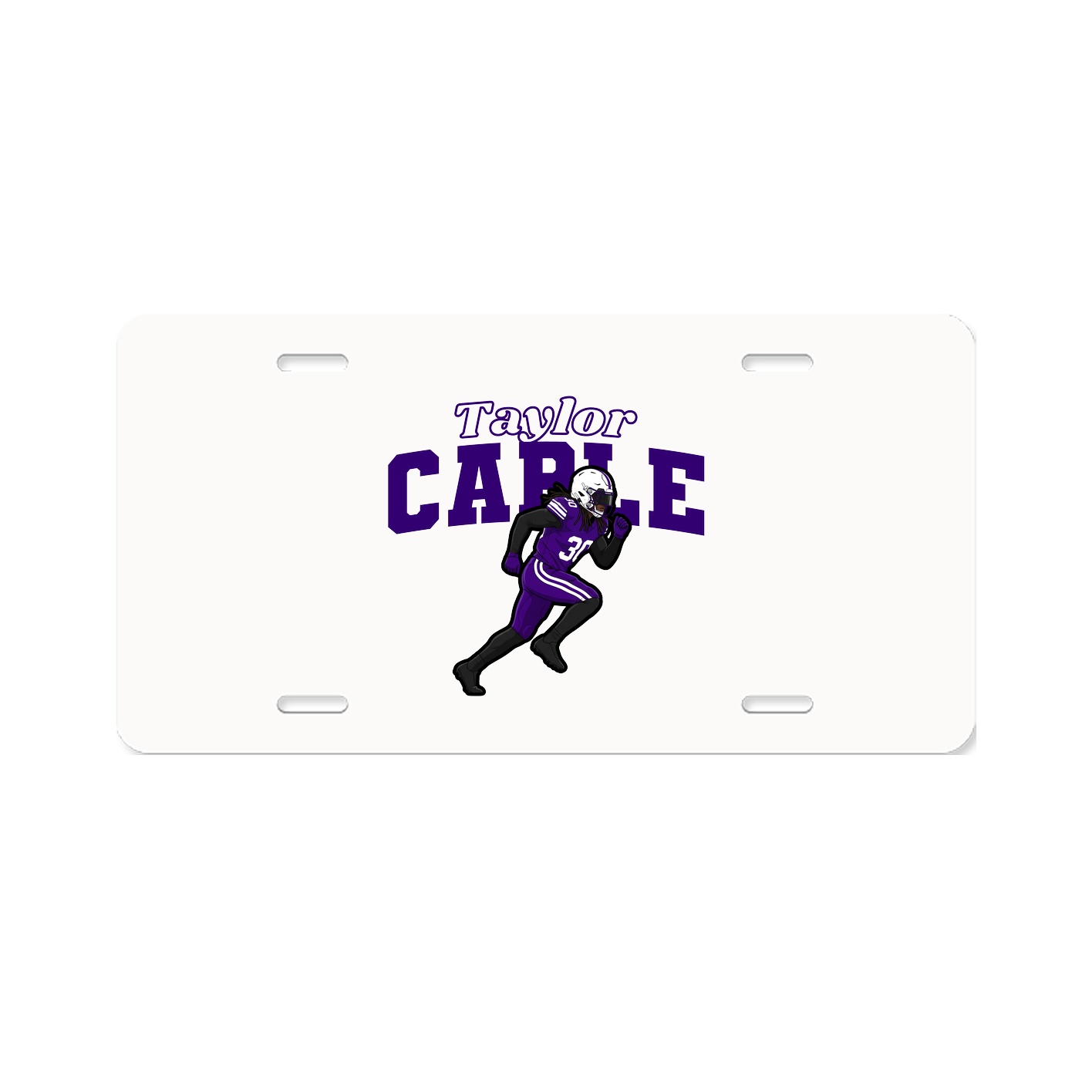 License Plate — Name Arch in Classic
