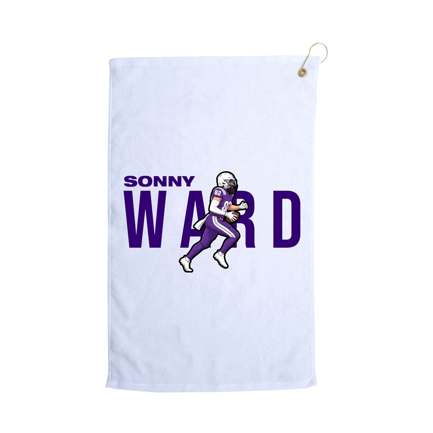 Golf Towel — Player Name in White
