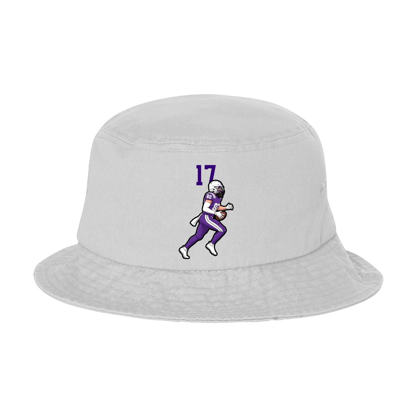 Bucket Cap — Number Top in White