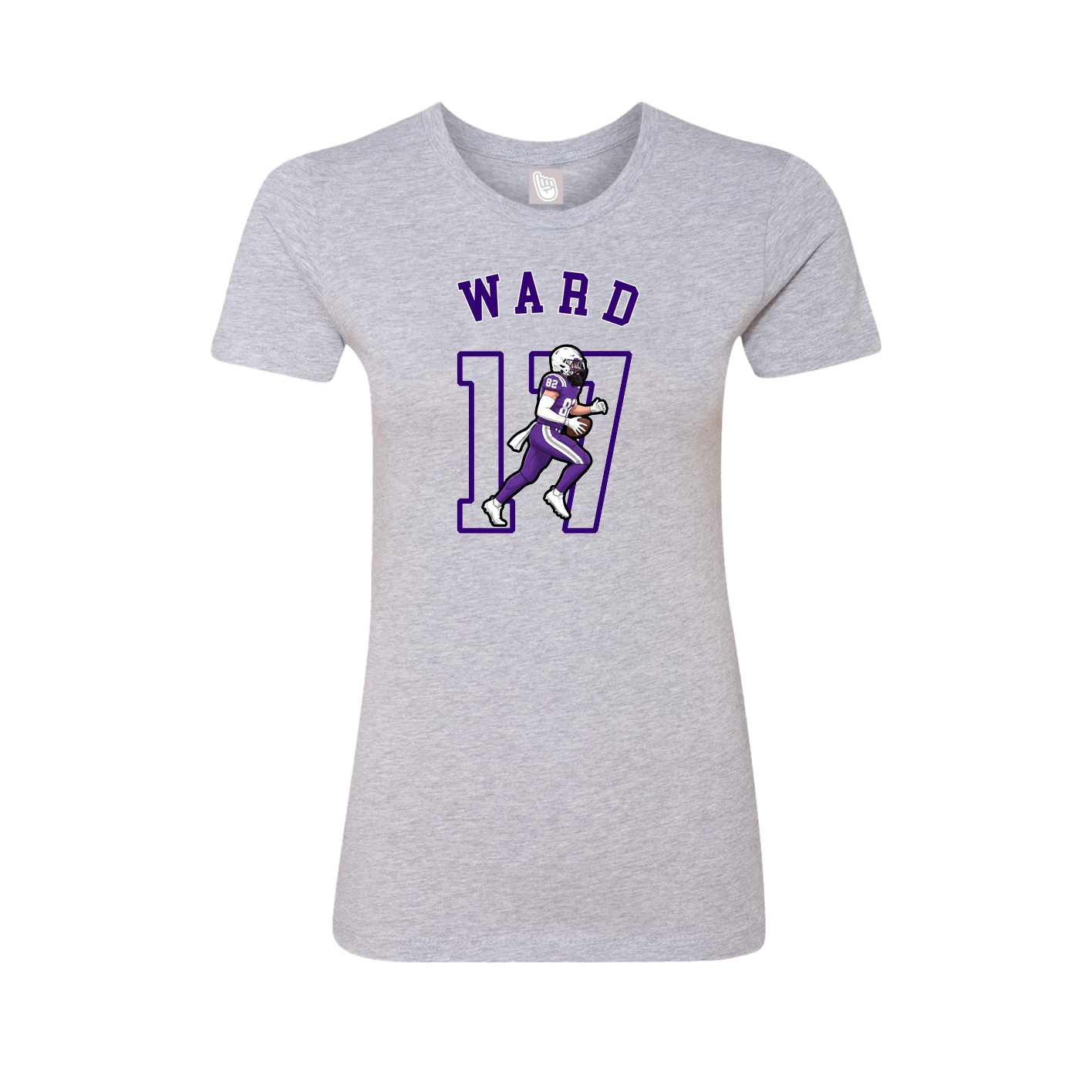 Fitted Women's Tee — Shirsey Arch in Grey