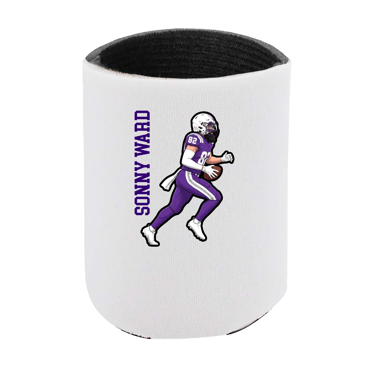 Can Holder — Name Vertical in White