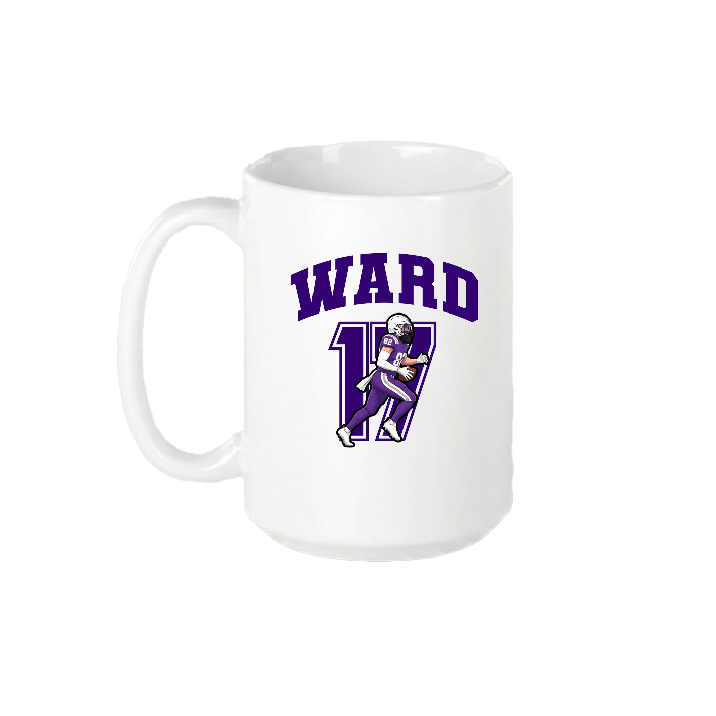 15oz Coffee Mug — Number in White