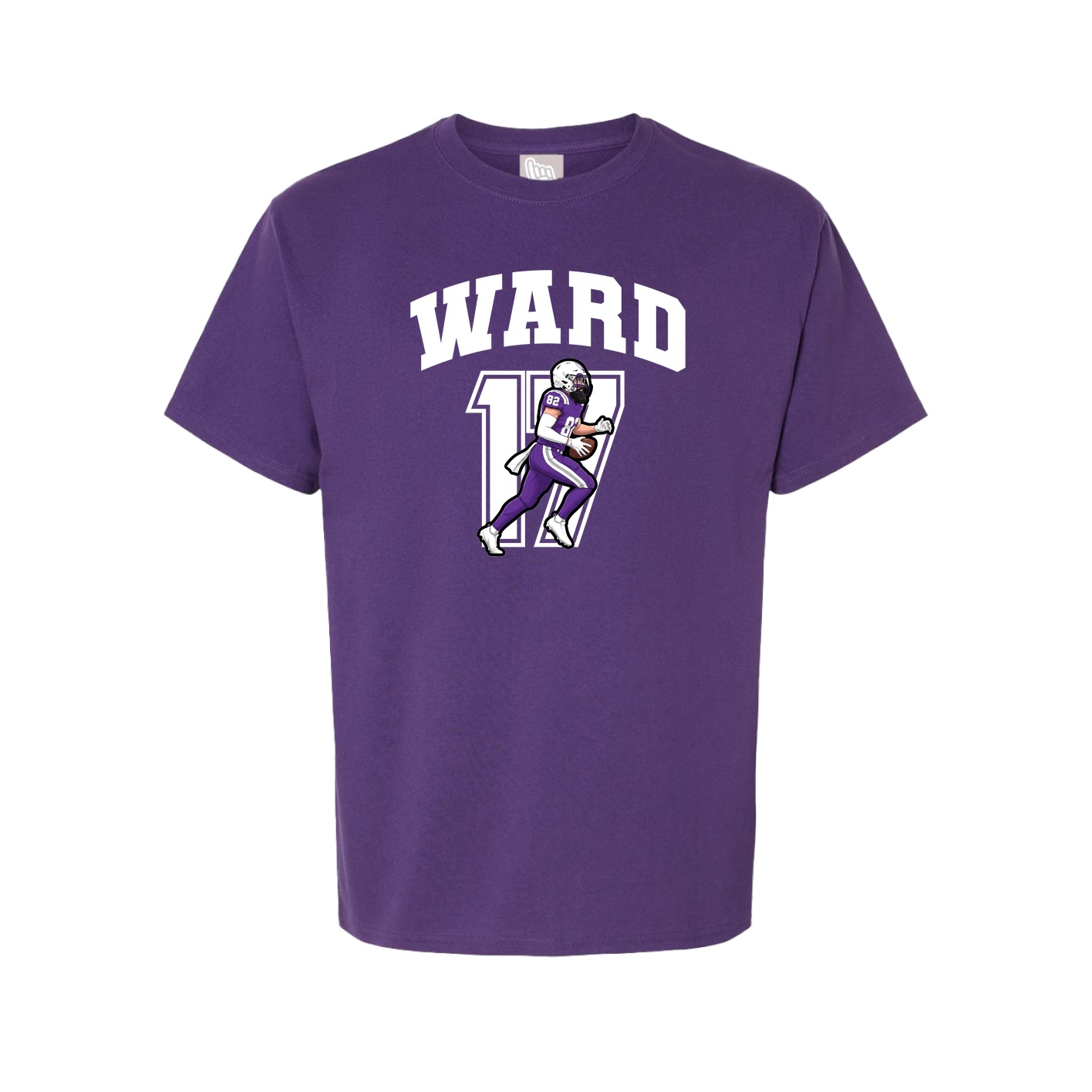 Youth Tee — Number in Purple