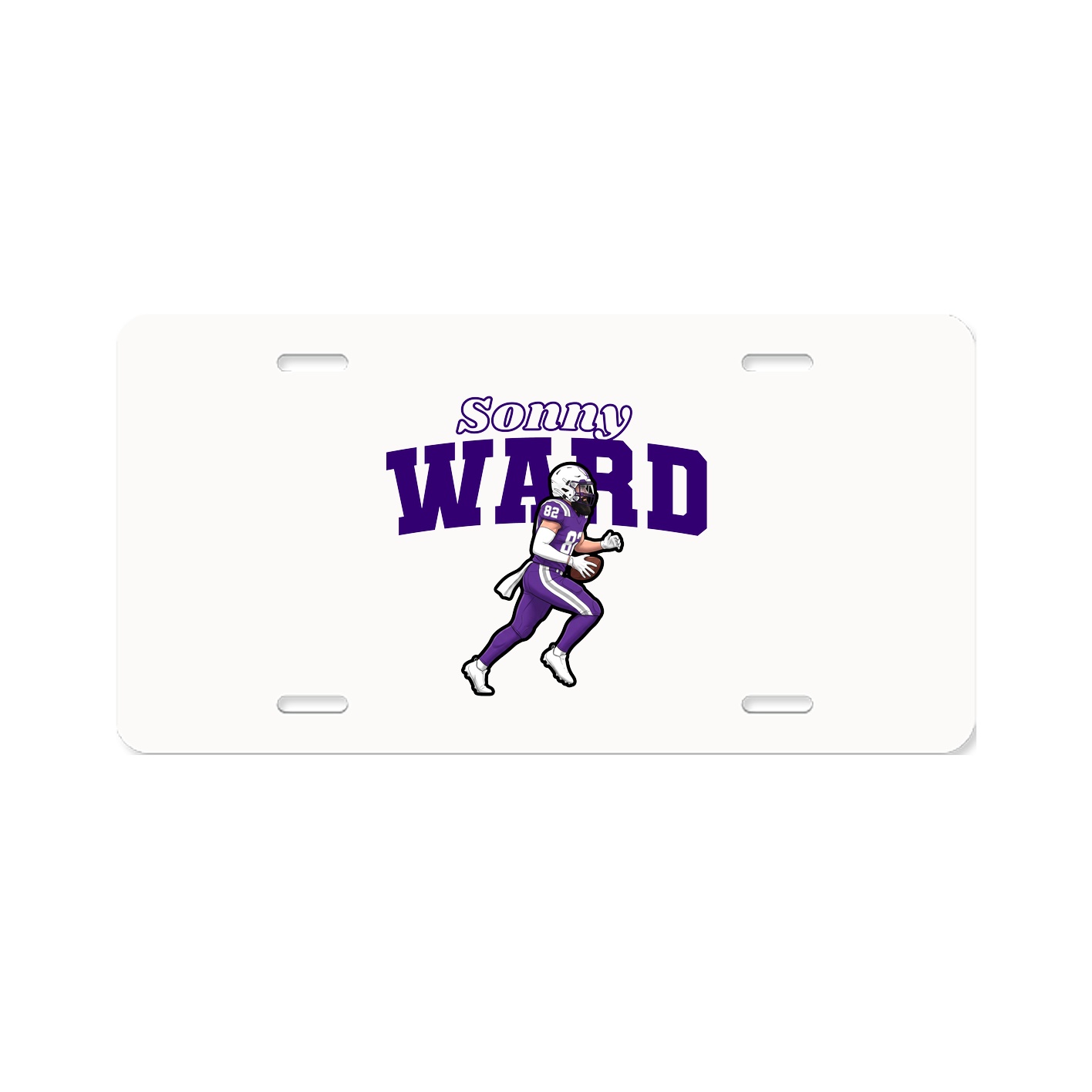 License Plate — Name Arch in Classic
