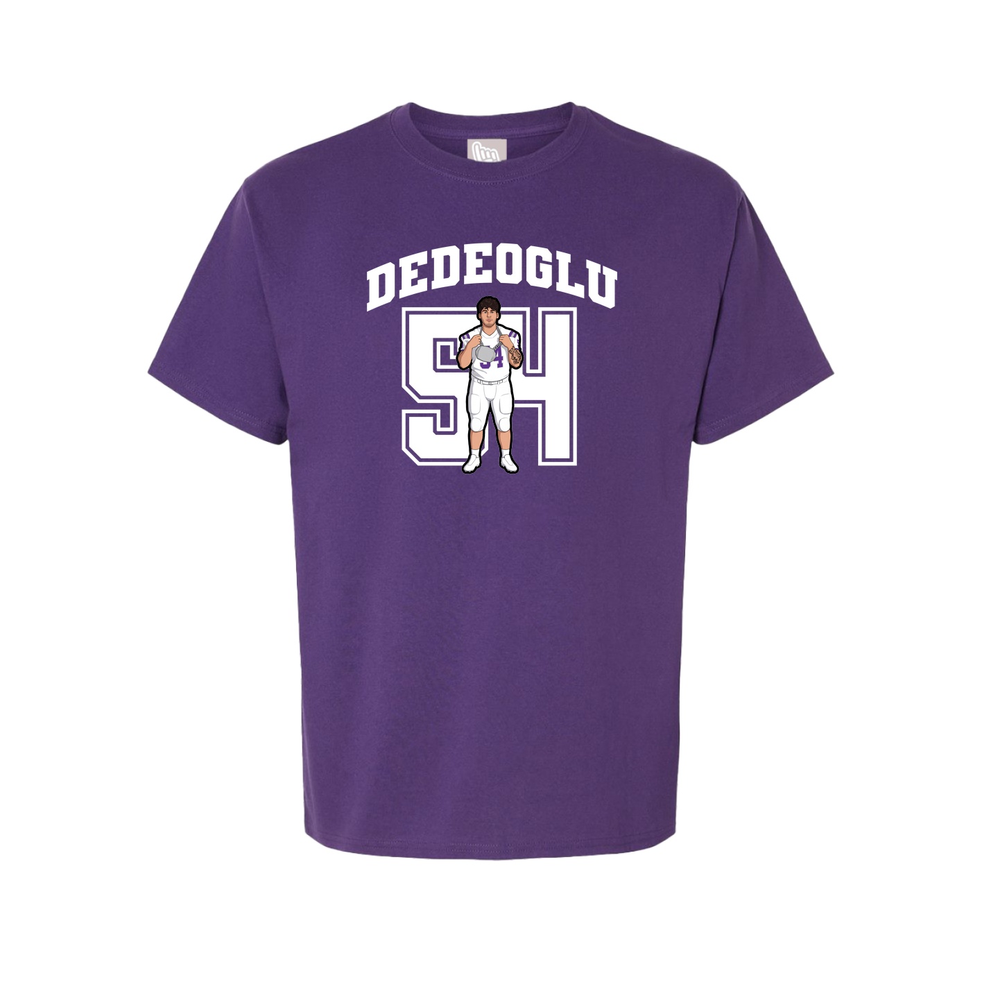 Youth Tee — Number in Purple