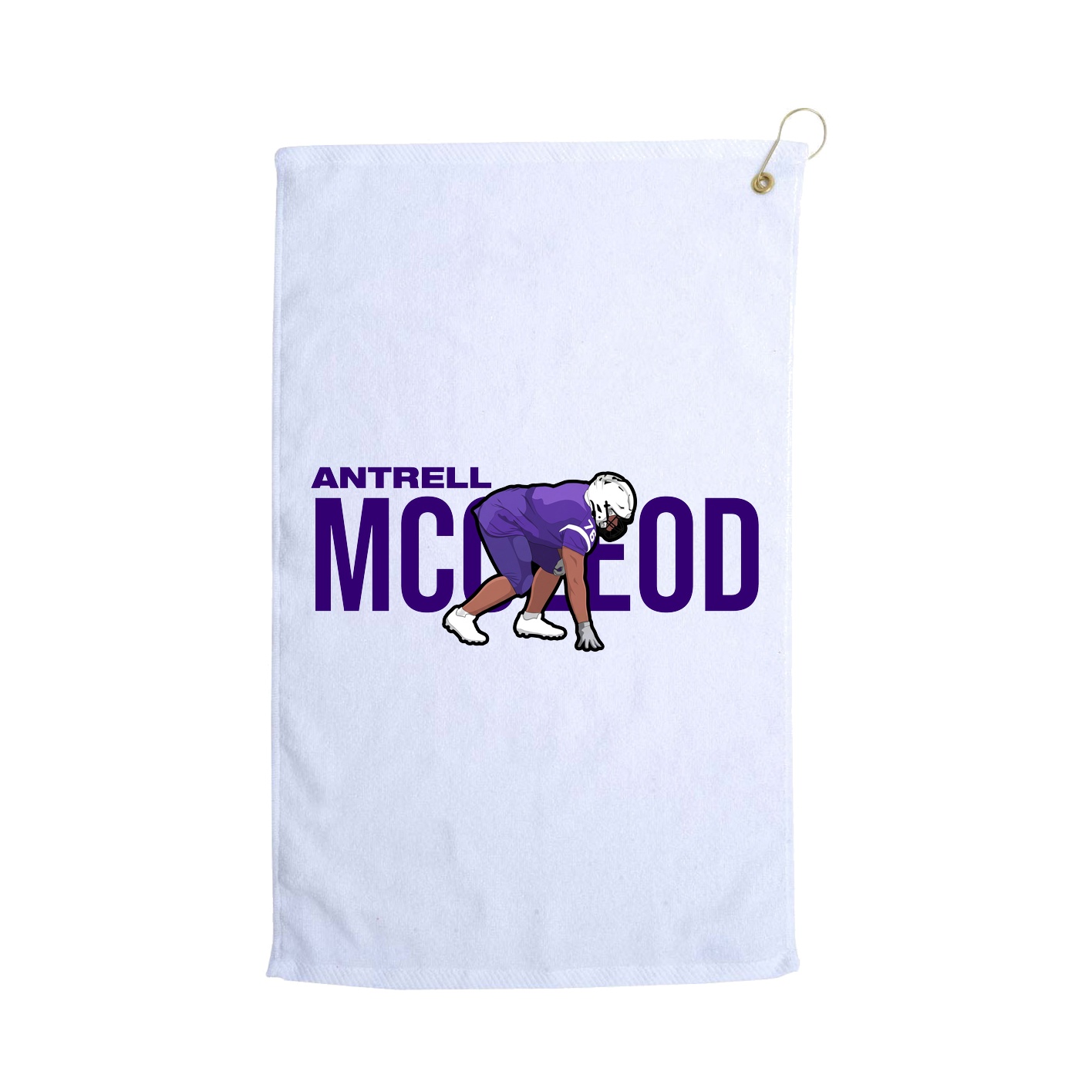 Golf Towel — Player Name in White