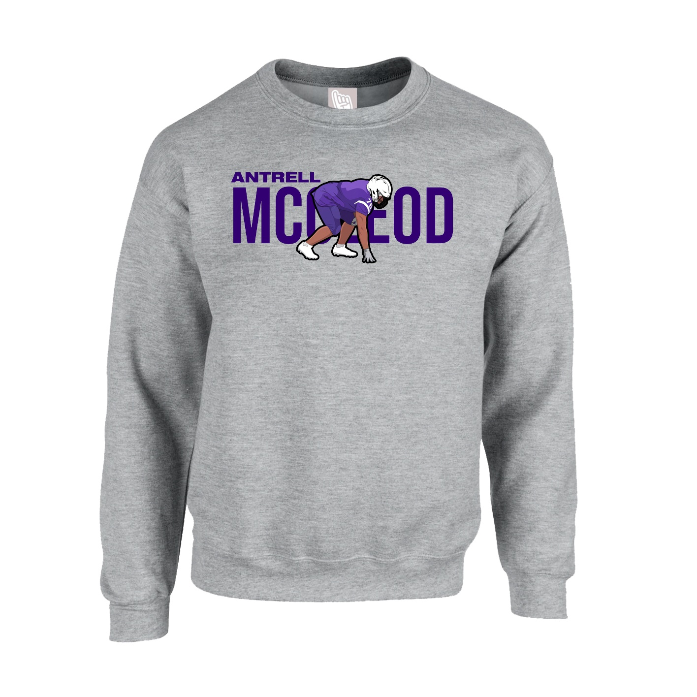 Fleece Crew — Player Name in Grey