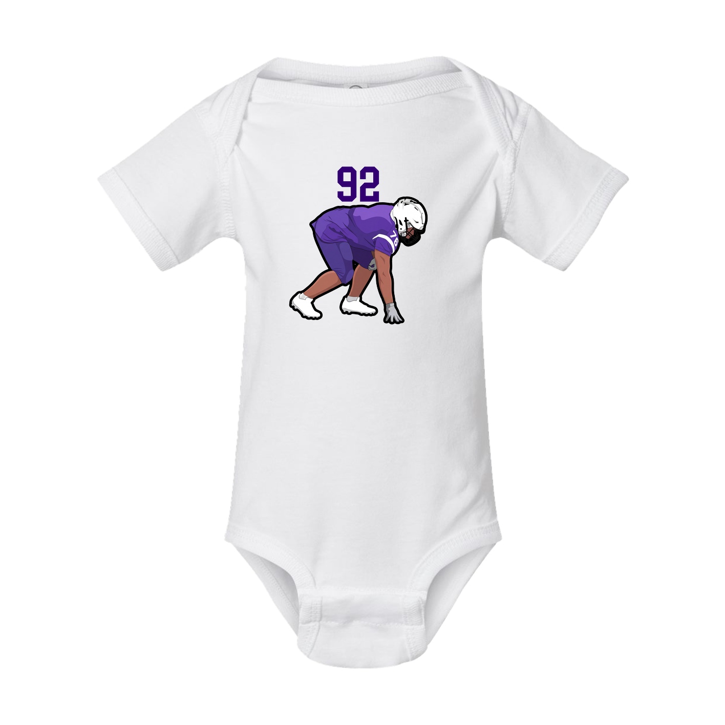 Baby Onesie — Number Top in White