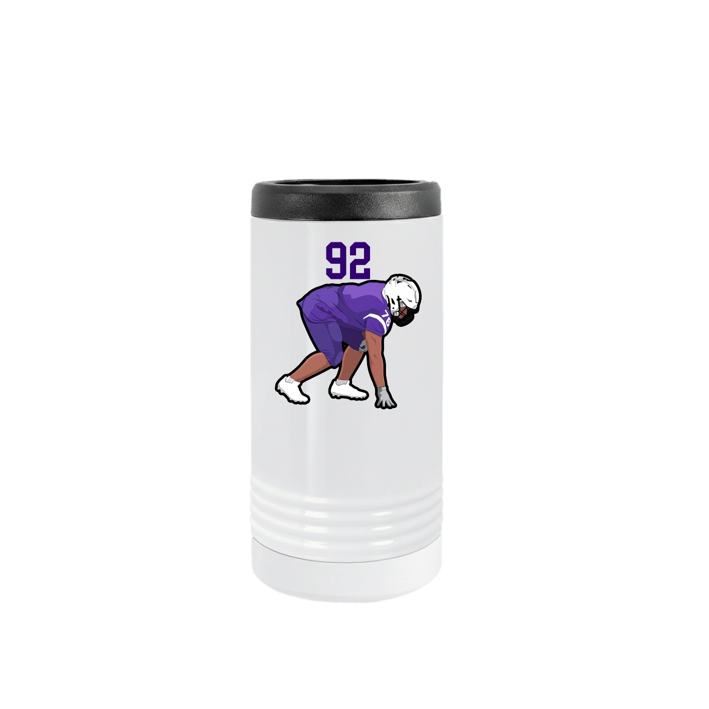 Slim Beverage Holder — Number Top in White