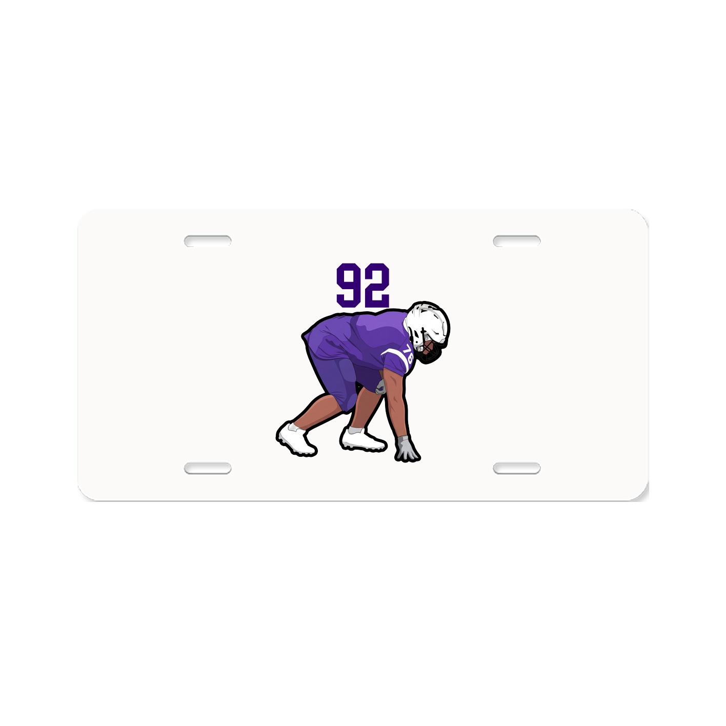 License Plate — Number Top in Classic