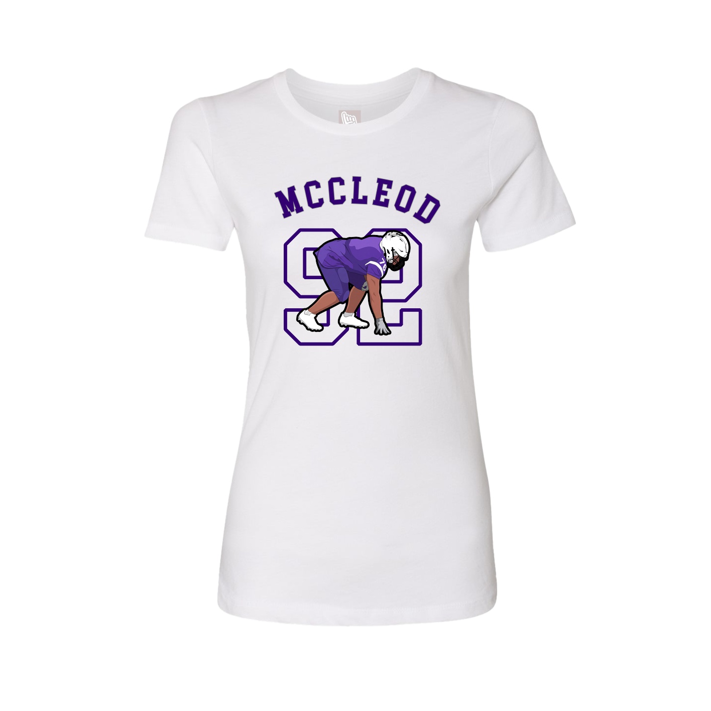 Fitted Women's Tee — Shirsey Arch in White