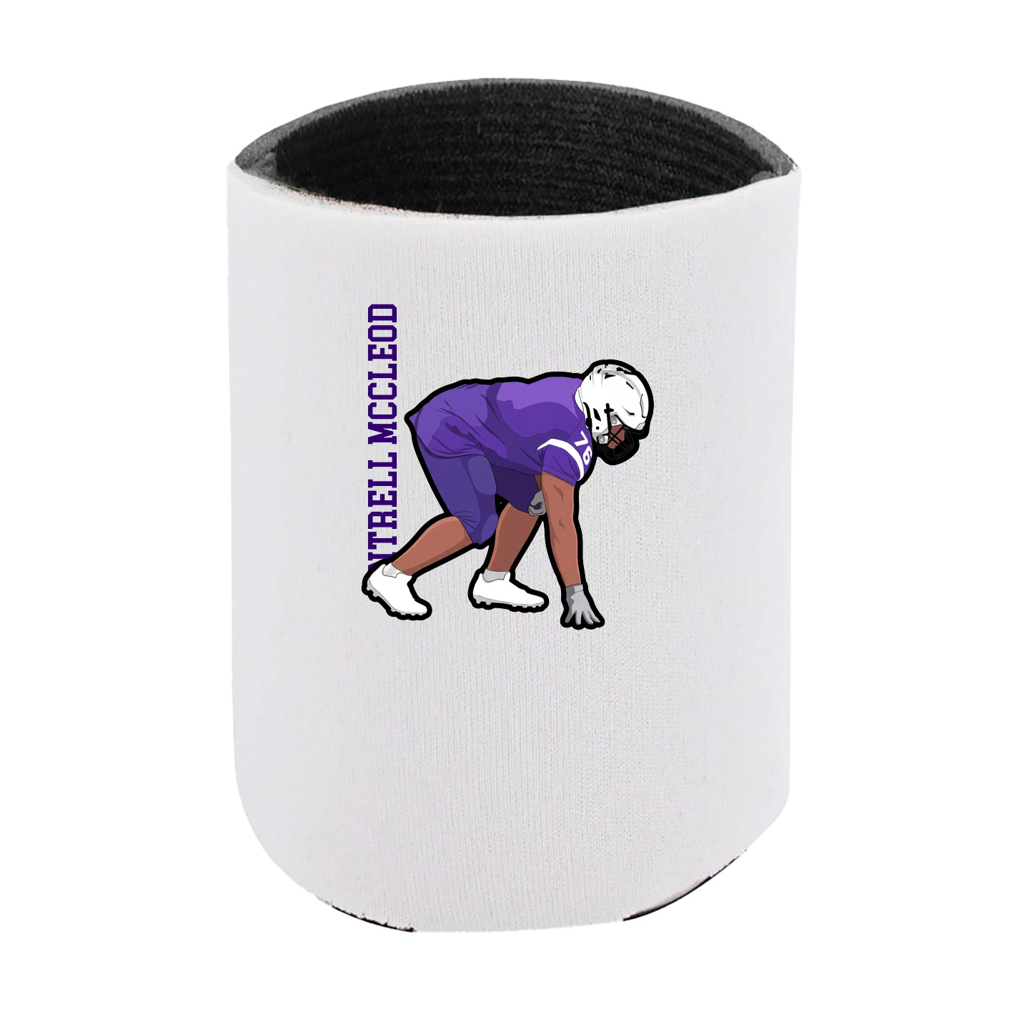 Can Holder — Name Vertical in White