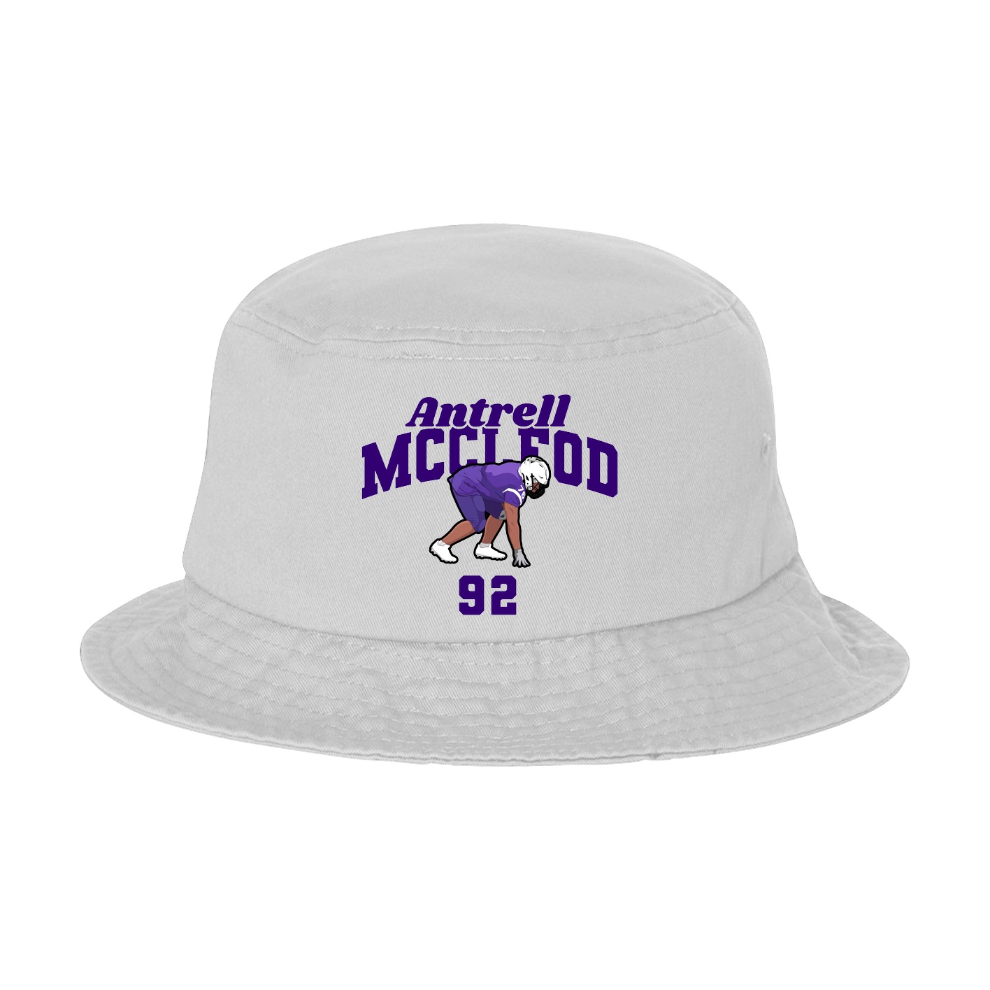 Bucket Cap — Signature Arch in White