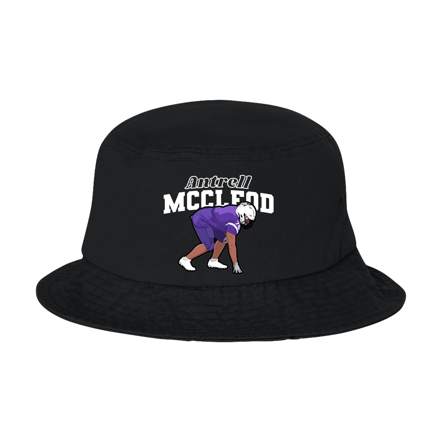 Bucket Cap — Name Arch in Black