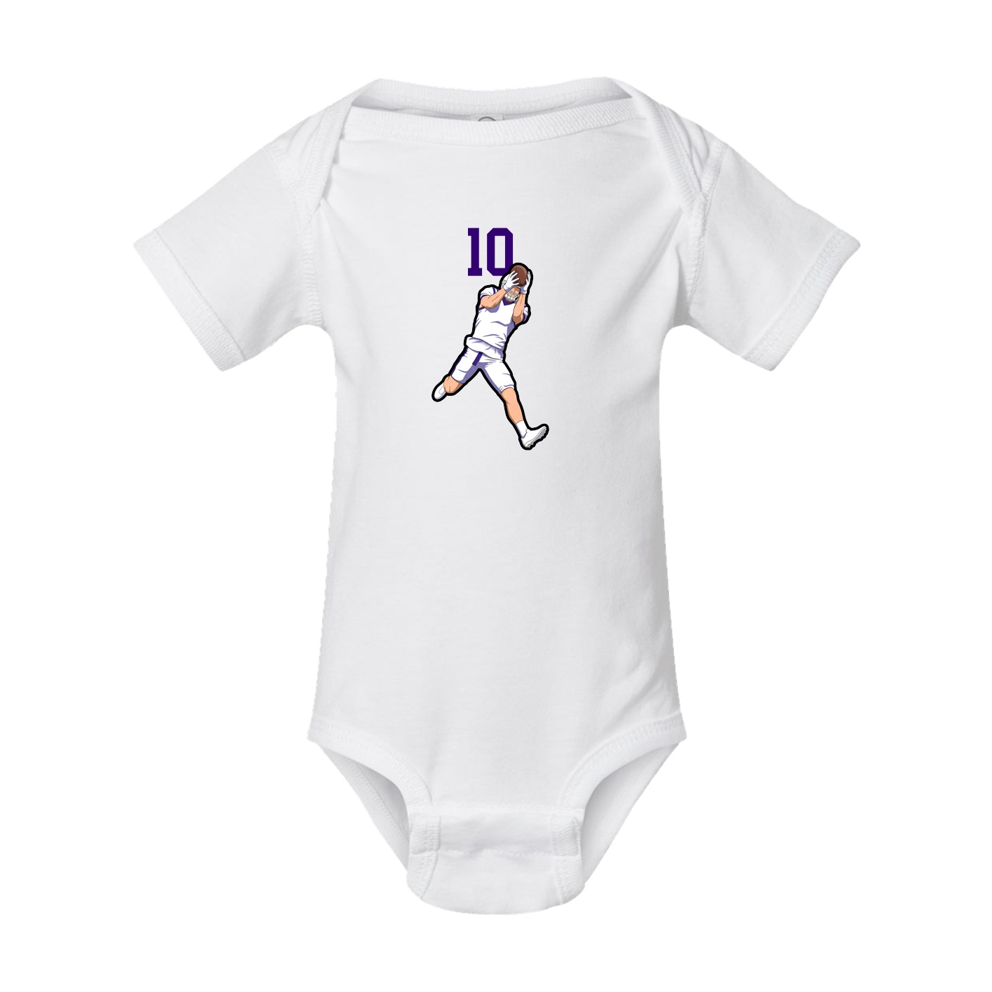 Baby Onesie — Number Top in White