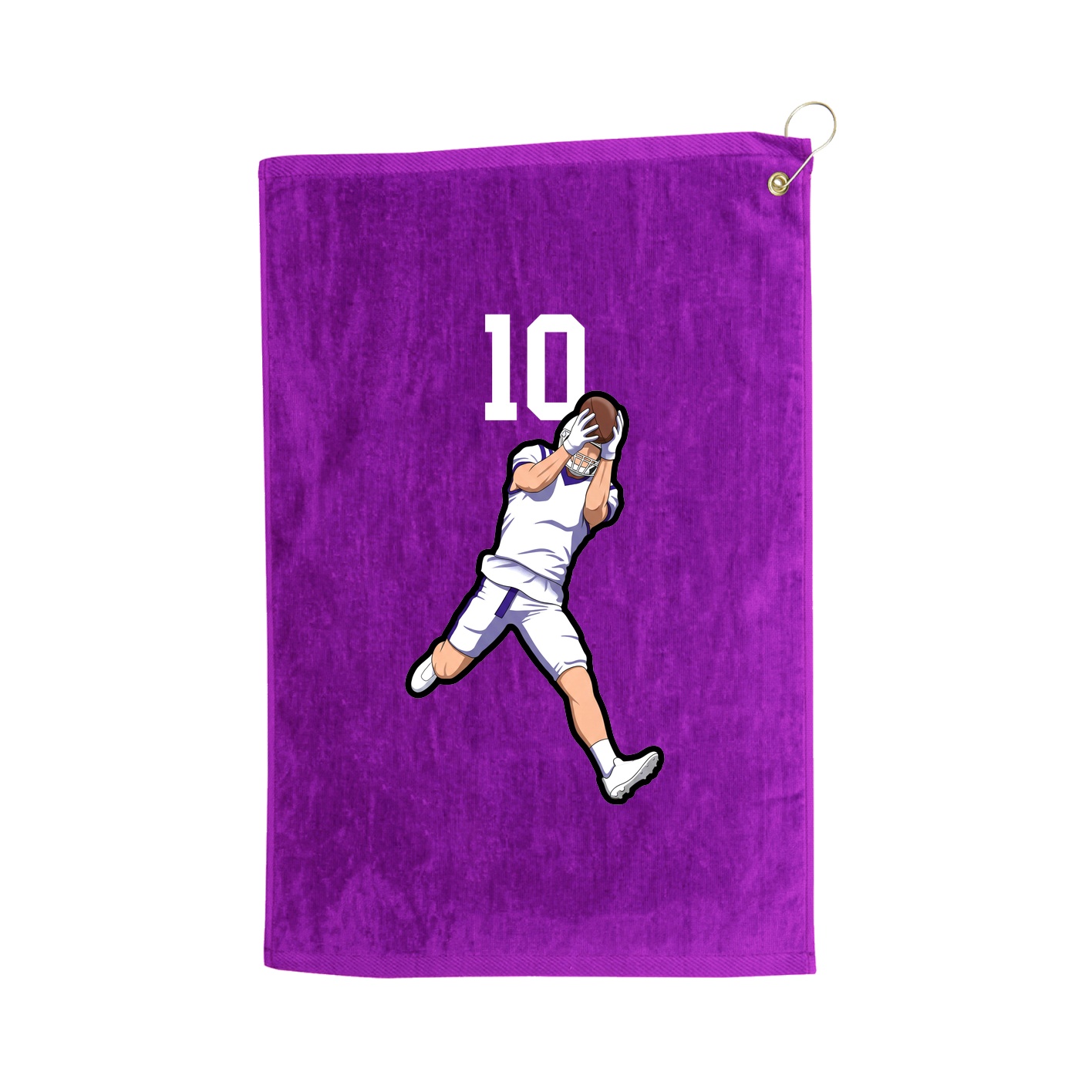 Golf Towel — Number Top in Purple