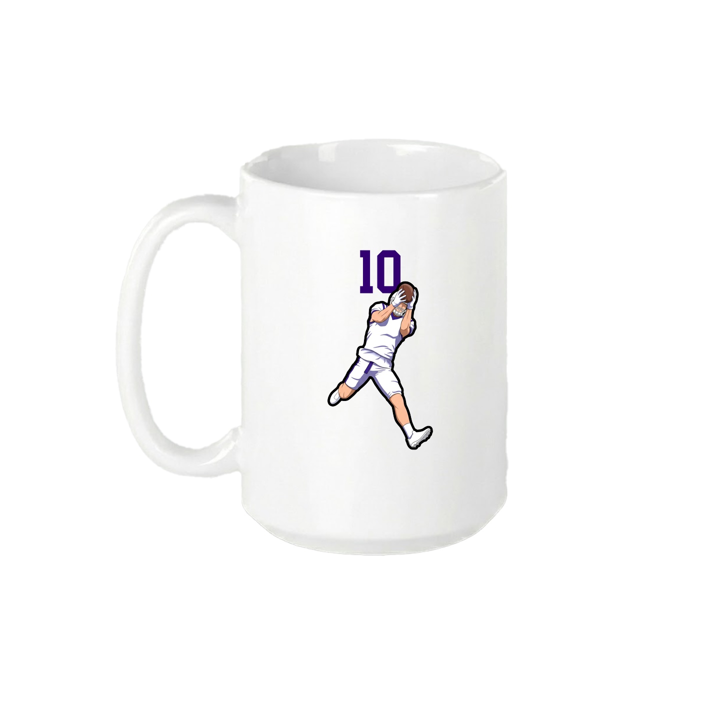 15oz Coffee Mug — Number Top in White