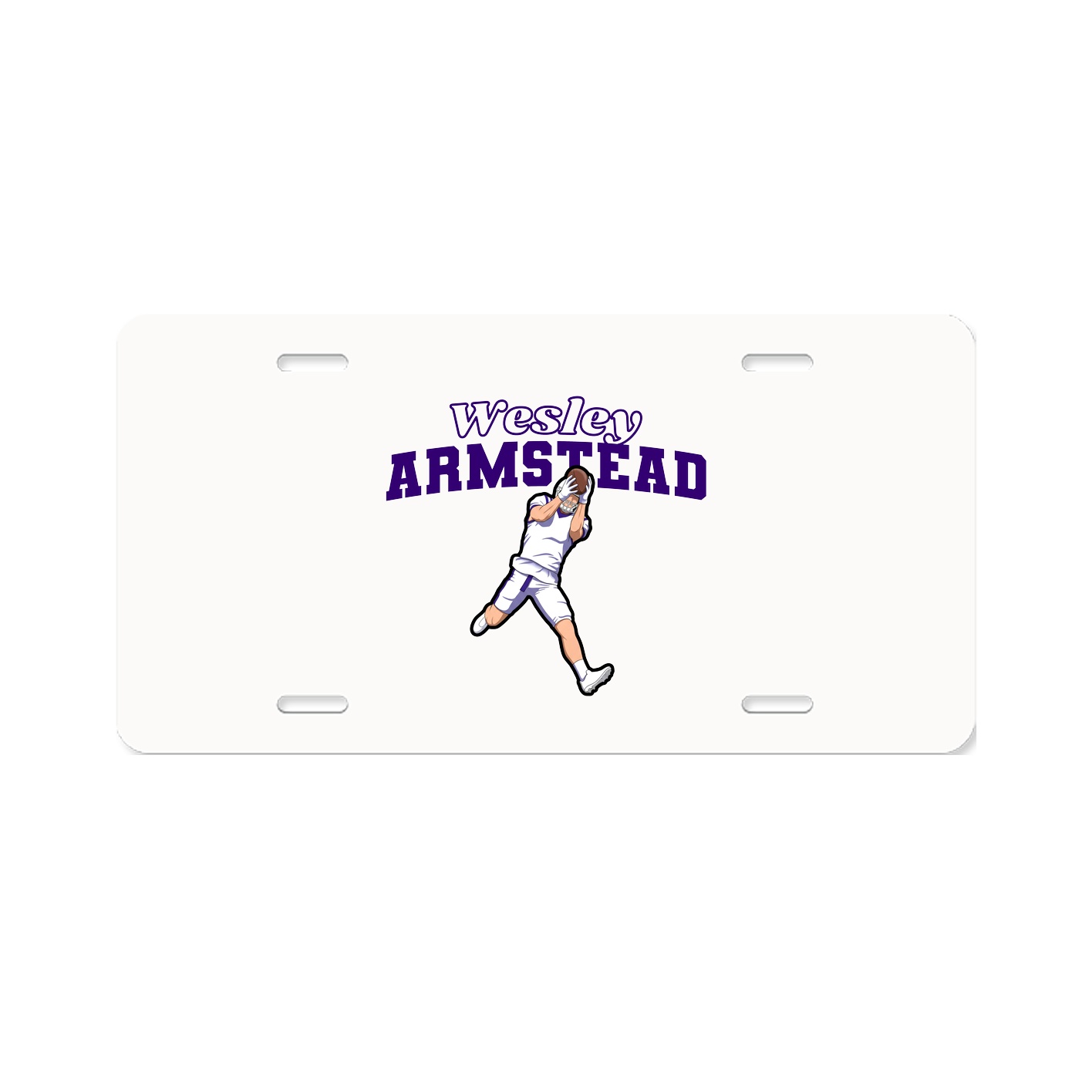 License Plate — Name Arch in Classic