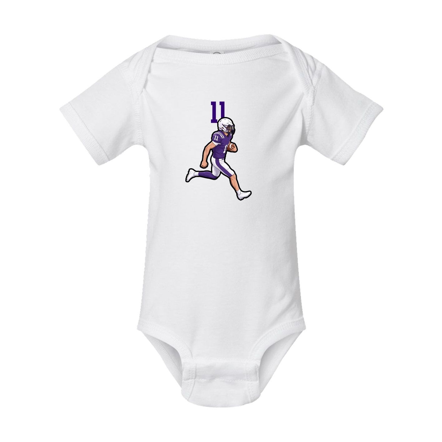 Baby Onesie — Number Top in White