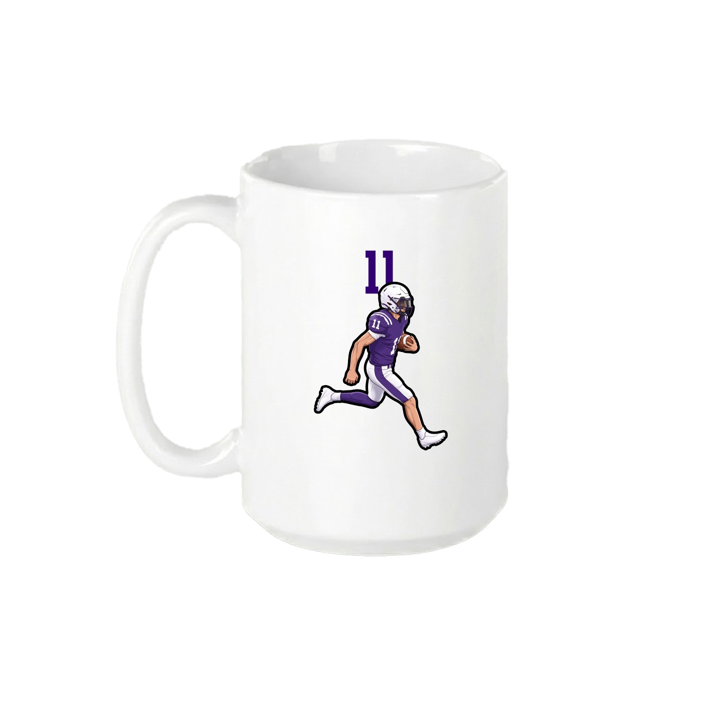 15oz Coffee Mug — Number Top in White