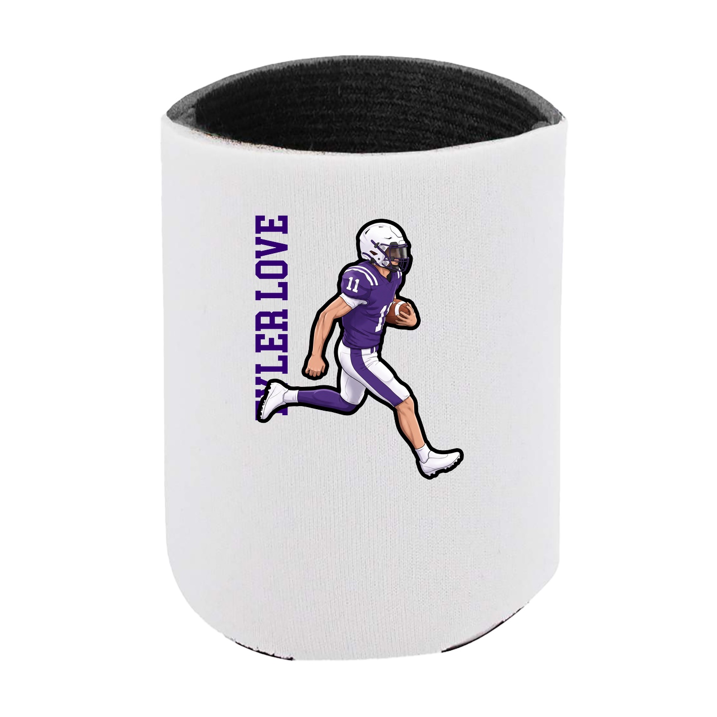 Can Holder — Name Vertical in White