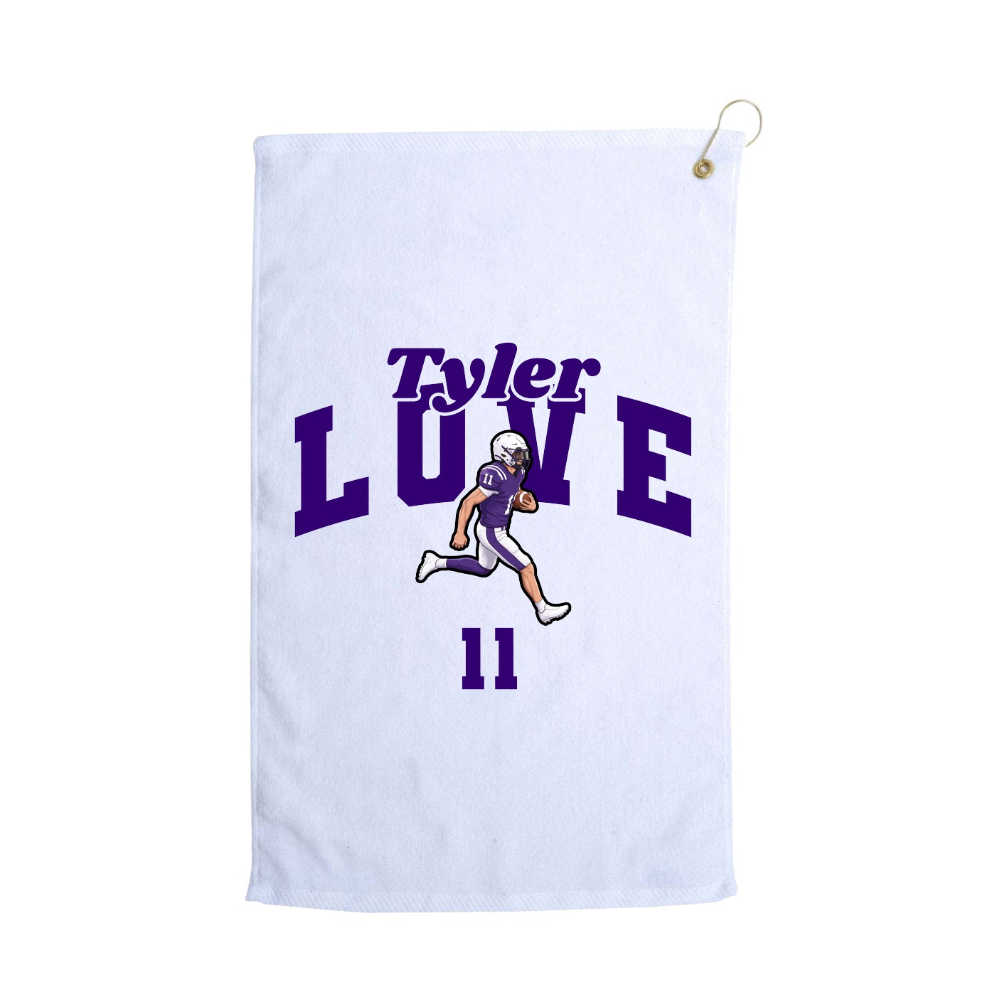 Golf Towel — Signature Arch in White